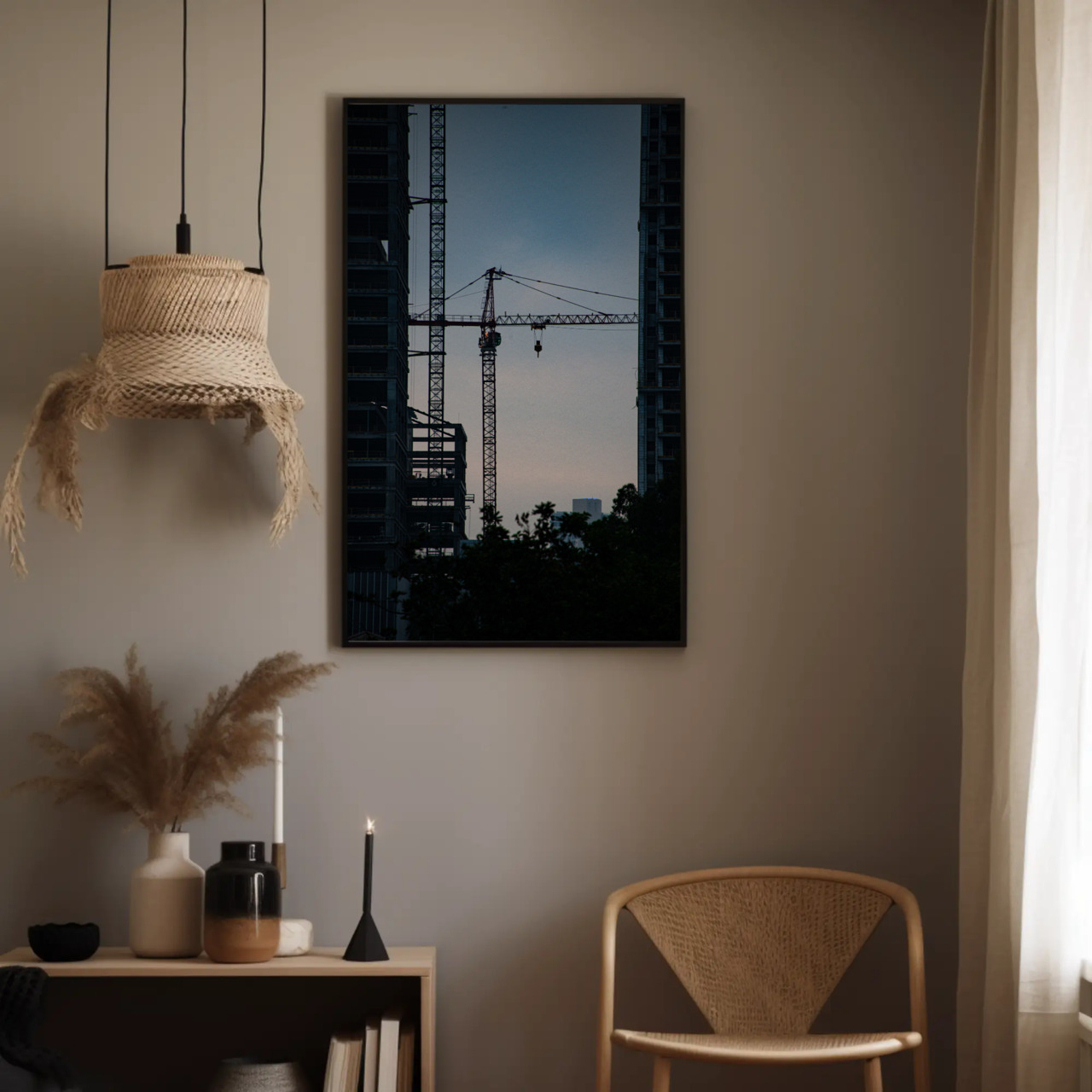 Urban Construction Fine Art Print, Passepartout Framed Art, Wall Decor for Creative Spaces, Gift for Architecture Lovers, Modern Home Art product thumbnail image Urban Construction Fine Art Print, Passepartout Framed Art, Wall Decor for Creative Spaces, Gift for Architecture Lovers, Modern Home Art product thumbnail image