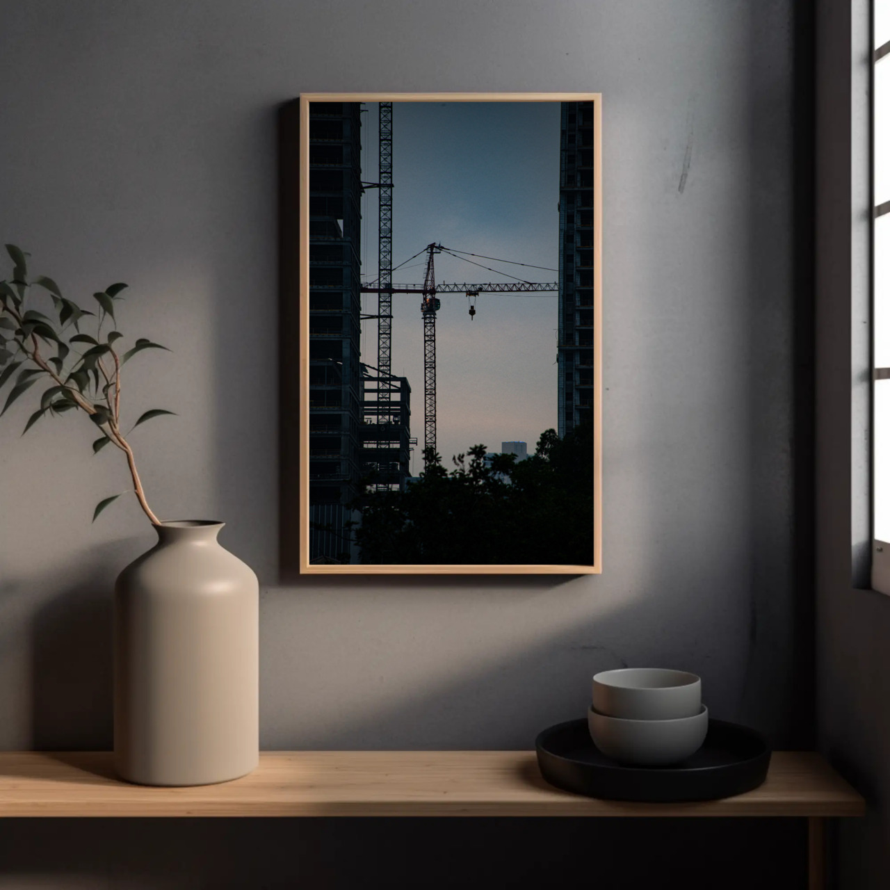 Urban Construction Fine Art Print, Passepartout Framed Art, Wall Decor for Creative Spaces, Gift for Architecture Lovers, Modern Home Art product thumbnail image Urban Construction Fine Art Print, Passepartout Framed Art, Wall Decor for Creative Spaces, Gift for Architecture Lovers, Modern Home Art product thumbnail image