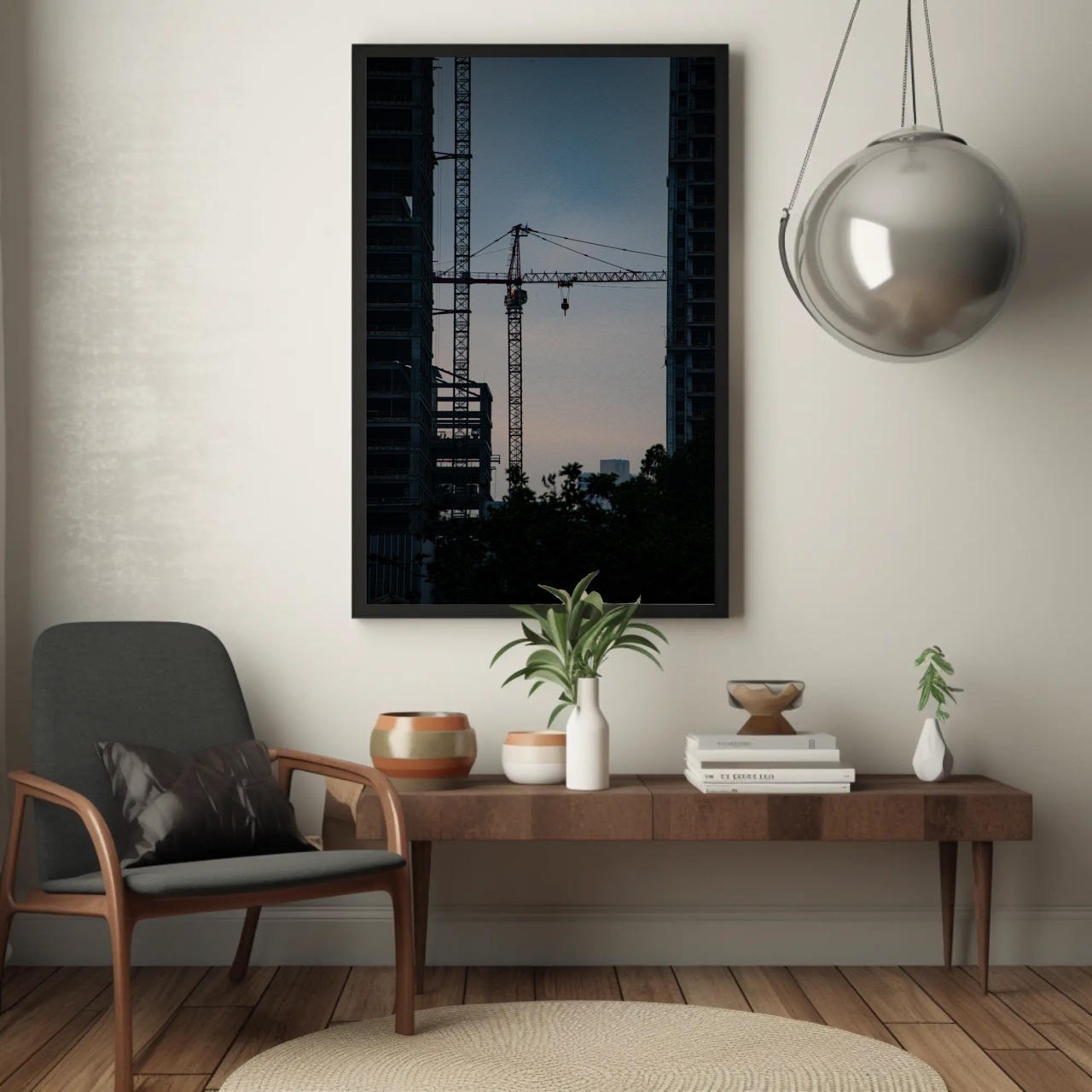 Urban Construction Fine Art Print, Passepartout Framed Art, Wall Decor for Creative Spaces, Gift for Architecture Lovers, Modern Home Art product thumbnail image Urban Construction Fine Art Print, Passepartout Framed Art, Wall Decor for Creative Spaces, Gift for Architecture Lovers, Modern Home Art product thumbnail image