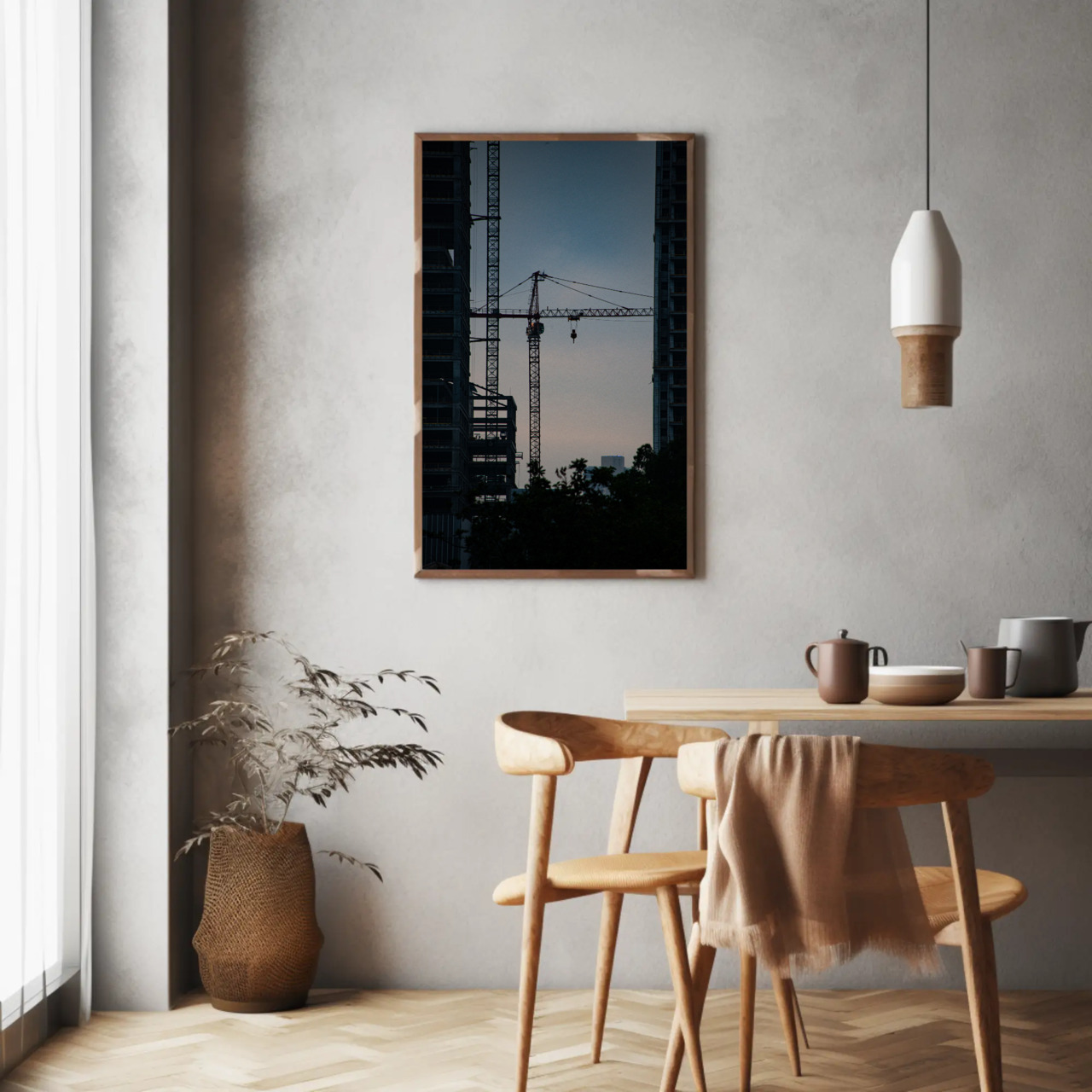 Urban Construction Fine Art Print, Passepartout Framed Art, Wall Decor for Creative Spaces, Gift for Architecture Lovers, Modern Home Art product thumbnail image Urban Construction Fine Art Print, Passepartout Framed Art, Wall Decor for Creative Spaces, Gift for Architecture Lovers, Modern Home Art product thumbnail image