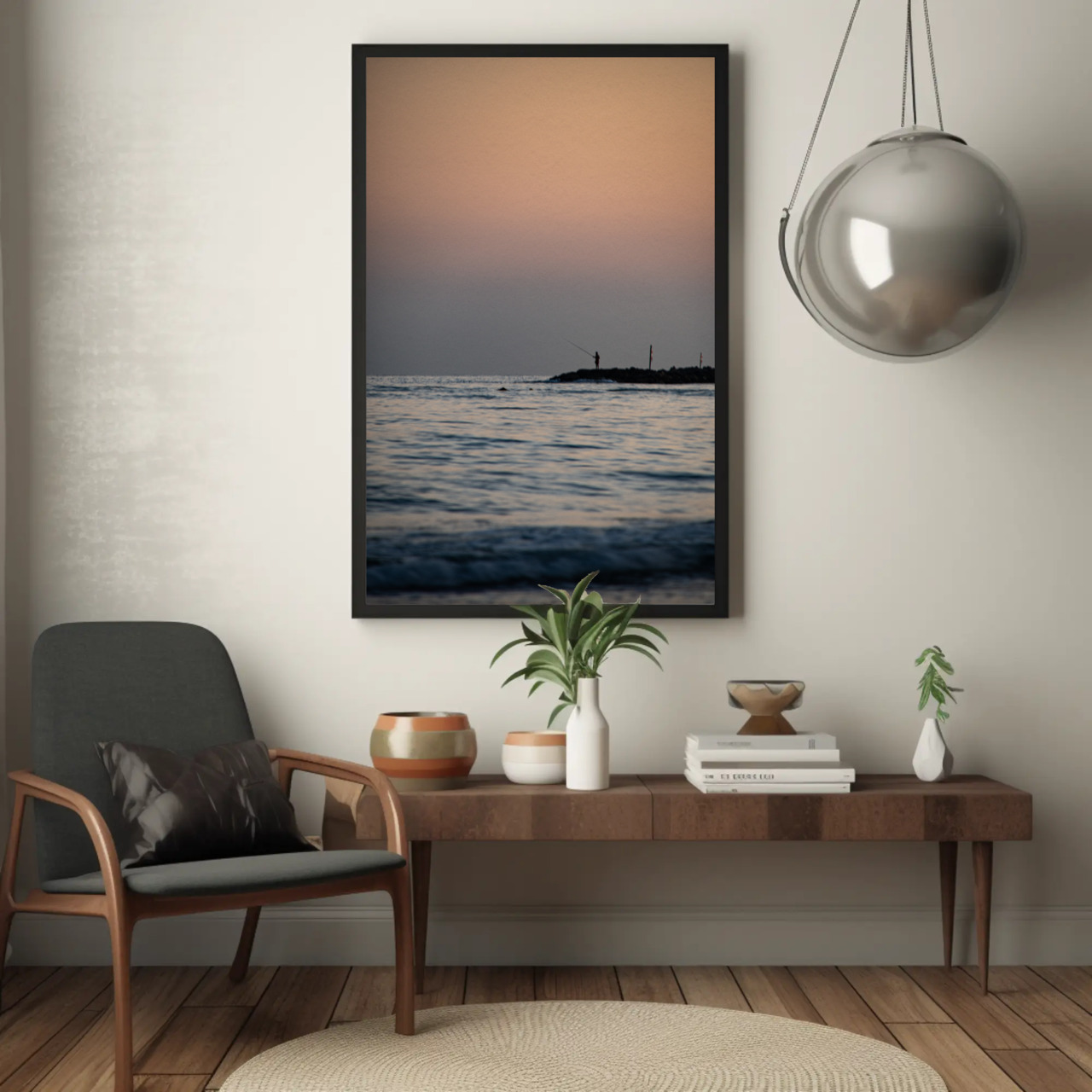 Framed Ocean Art Prints, Serene Coastal Photography, Beach Decor, Minimalist Wall Art, Perfect Gift for Nature Lovers product thumbnail image