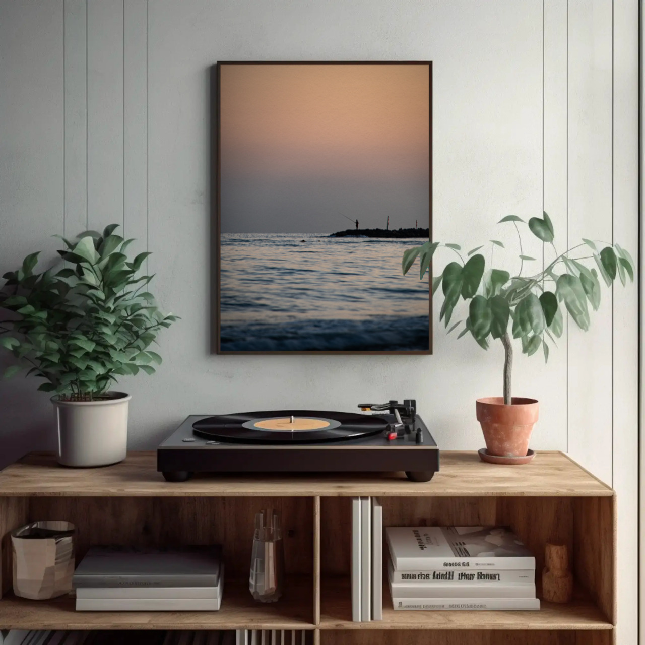 Framed Ocean Art Prints, Serene Coastal Photography, Beach Decor, Minimalist Wall Art, Perfect Gift for Nature Lovers product thumbnail image