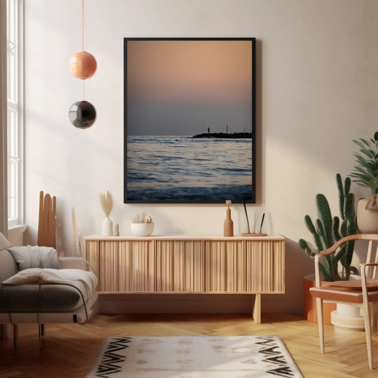 Framed Ocean Art Prints, Serene Coastal Photography, Beach Decor, Minimalist Wall Art, Perfect Gift for Nature Lovers product thumbnail image