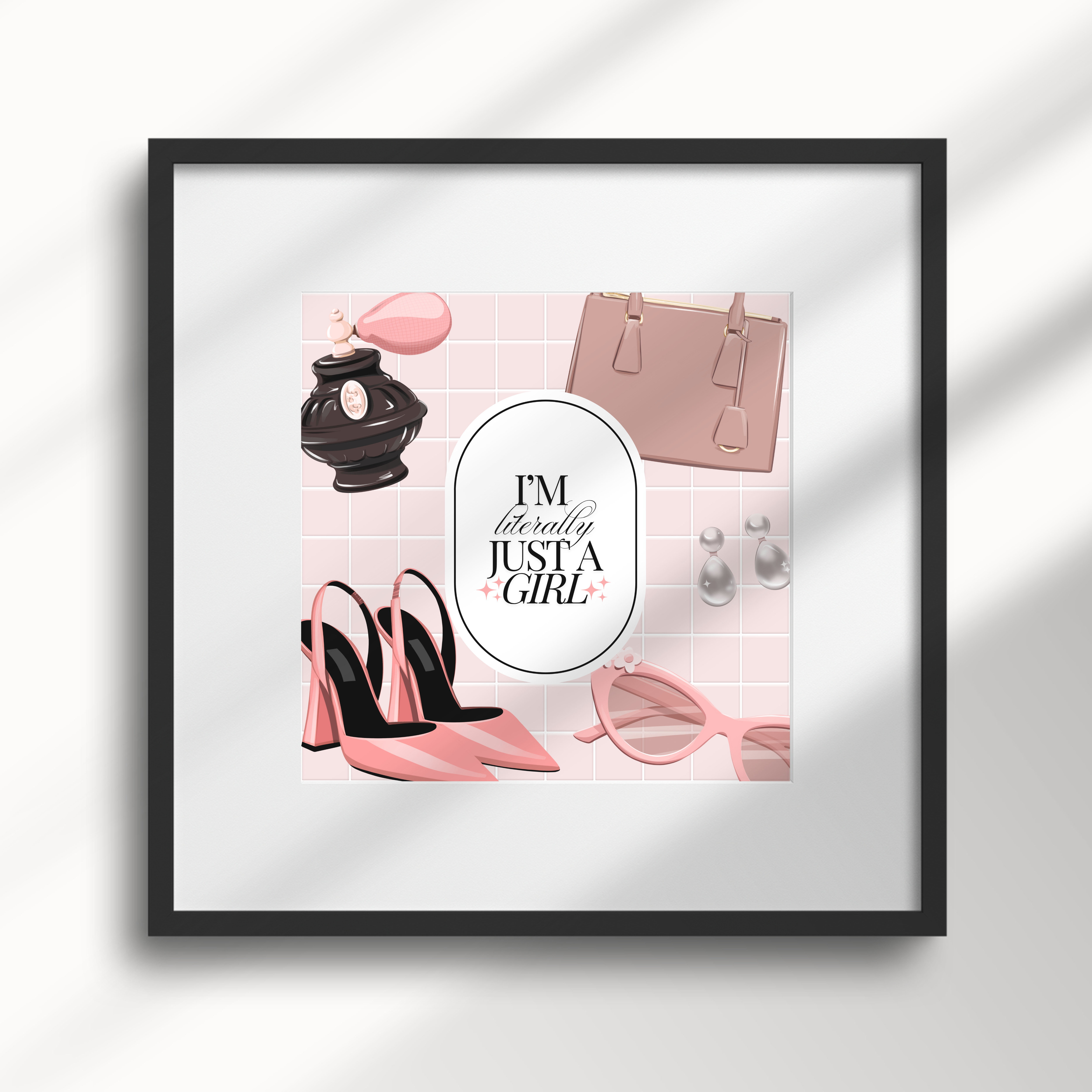 I'm LITERALLY just a girl - Art Print product thumbnail image