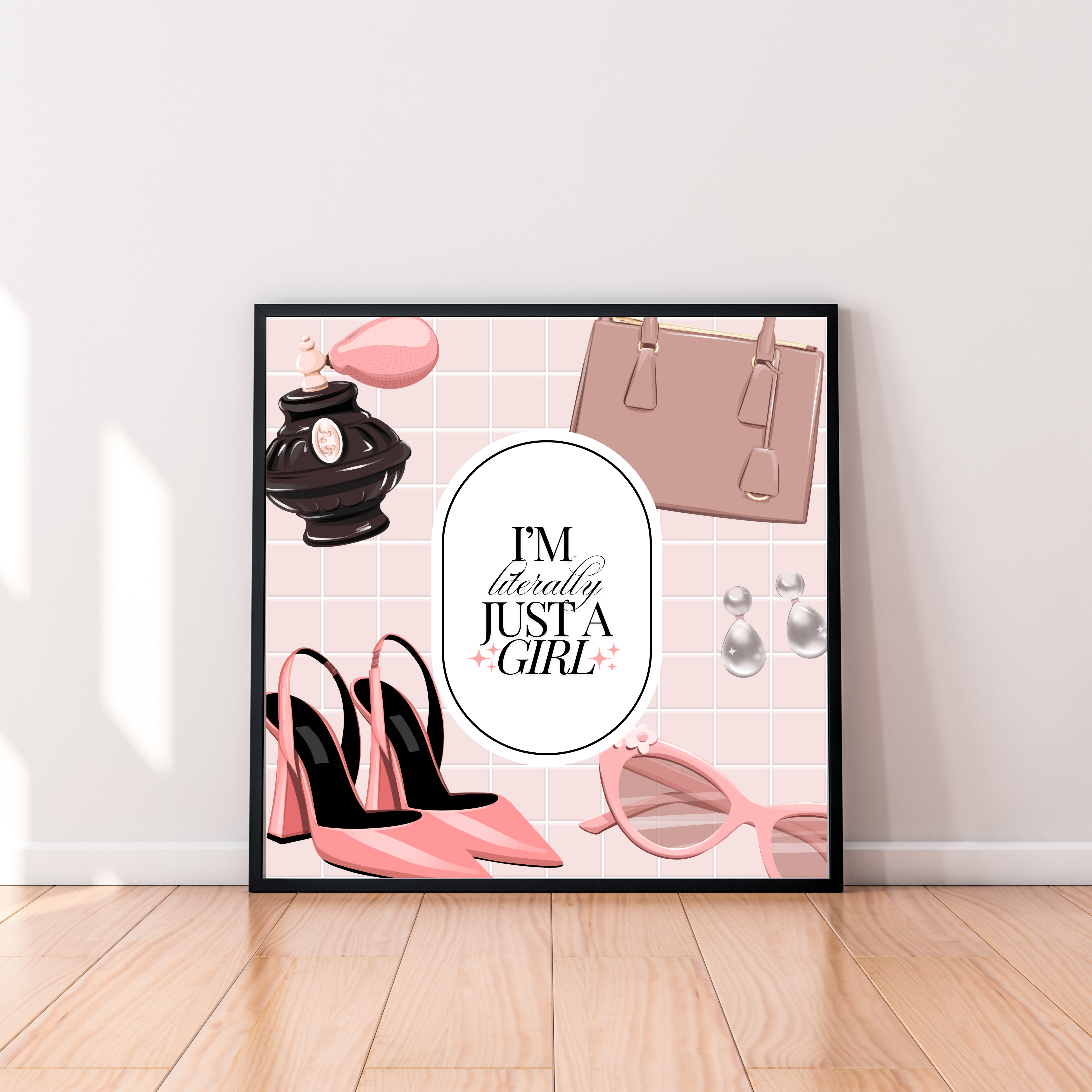 I'm LITERALLY just a girl - Art Print product thumbnail image