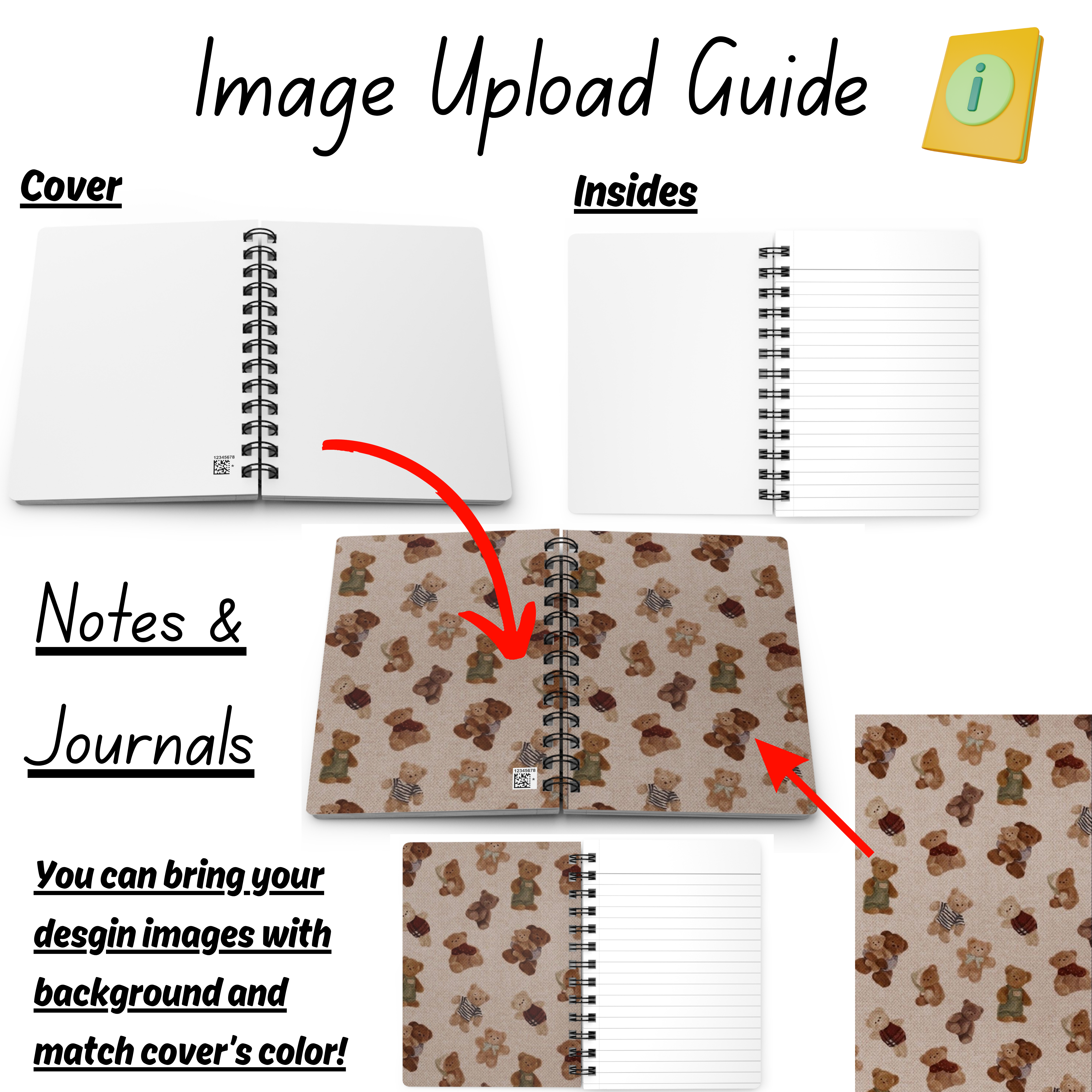 Personalized Spiral Bound Journal, Glossy Covers, Inspirations, Recipes, Daily Journaling, Note-taking, Self-Reflection, Sketch Writings, Custom Journal Gift ideas product thumbnail image Personalized Spiral Bound Journal, Glossy Covers, Inspirations, Recipes, Daily Journaling, Note-taking, Self-Reflection, Sketch Writings, Custom Journal Gift ideas product thumbnail image