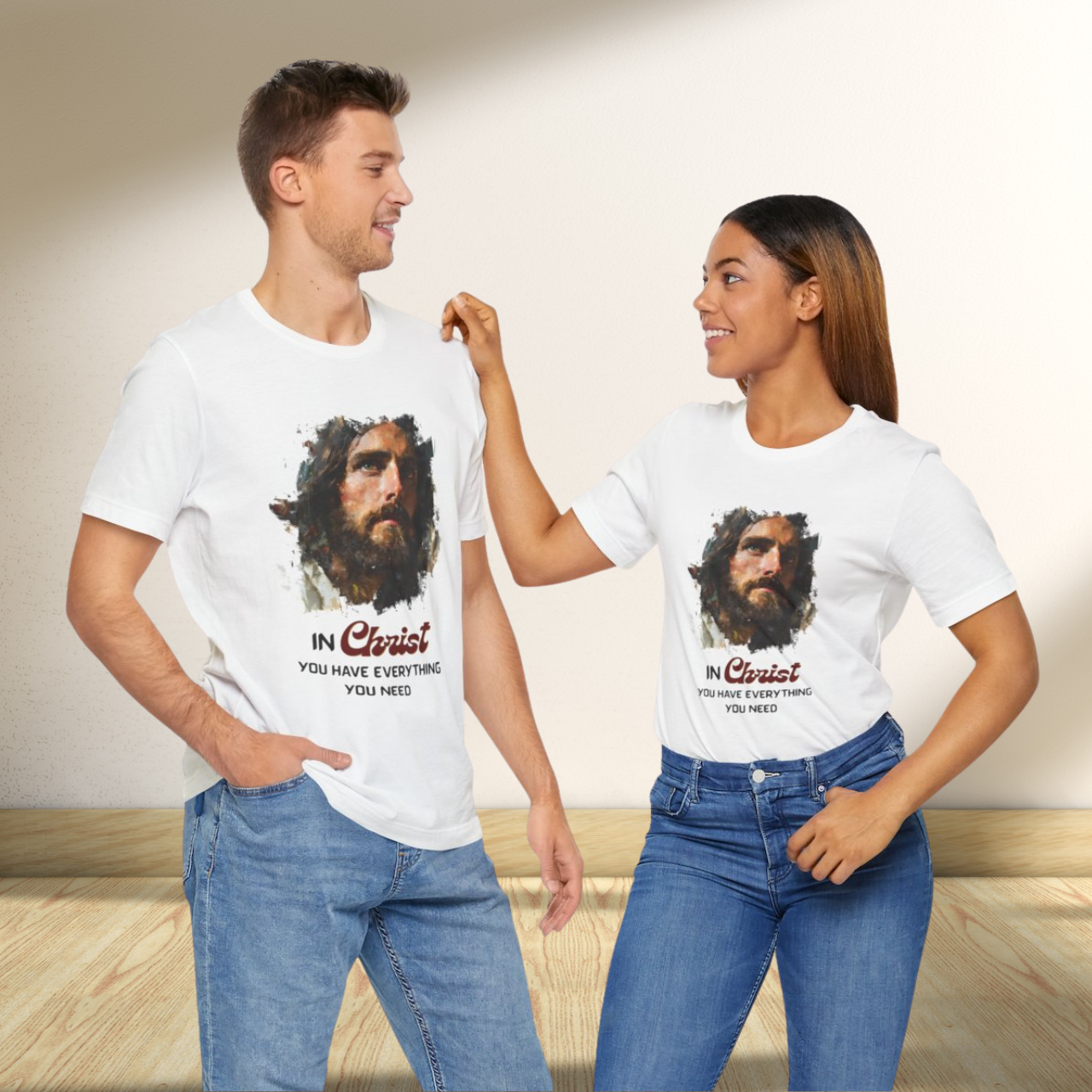 Jesus T-Shirt – “In Christ You Have Everything You Need”, Inspirational Christian Unisex Tee, Bible Verse Faith Apparel, Religious Gift for Men &amp; Women  product thumbnail image