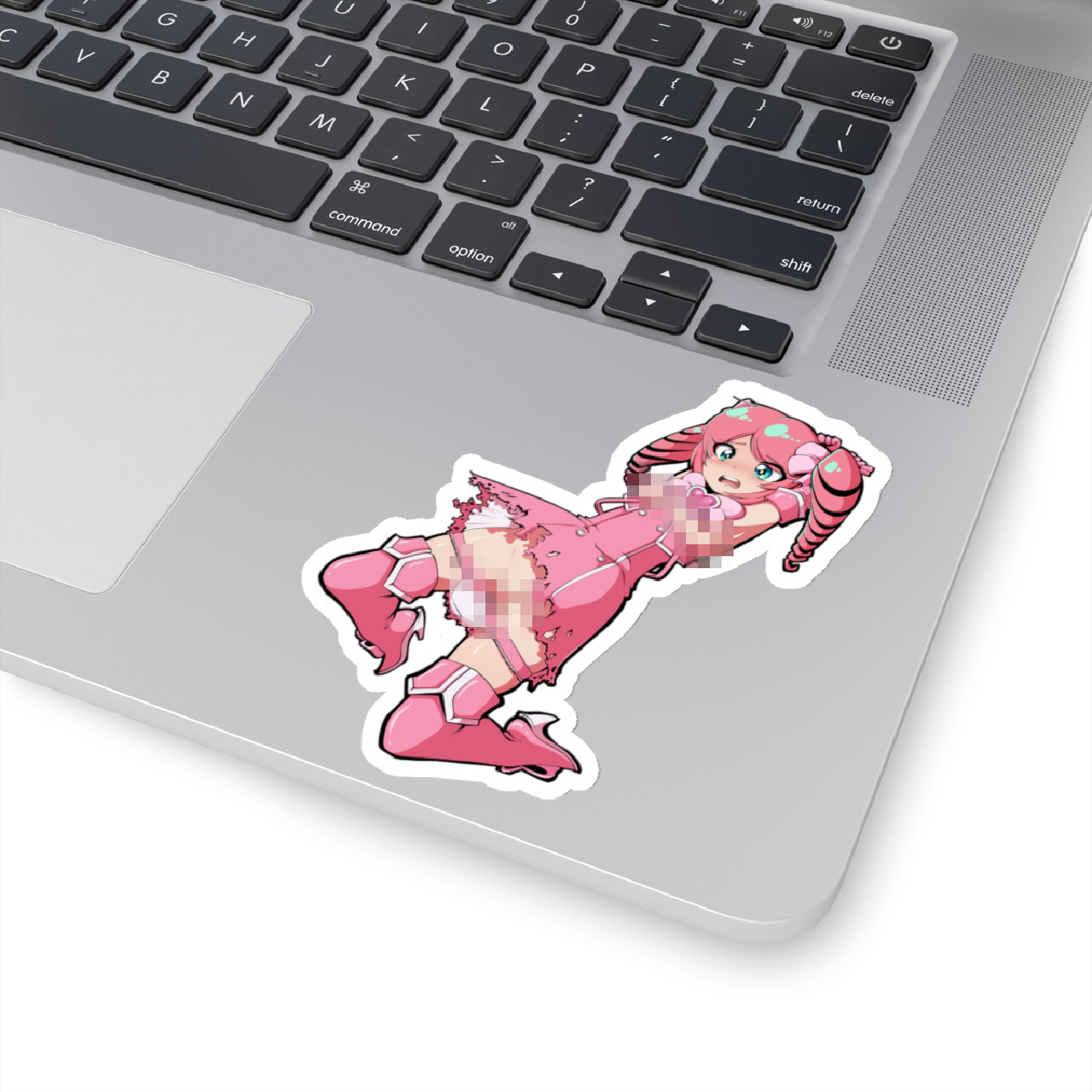 Pink magical girl in trouble - Pinup Sticker product thumbnail image Pink magical girl in trouble - Pinup Sticker product thumbnail image