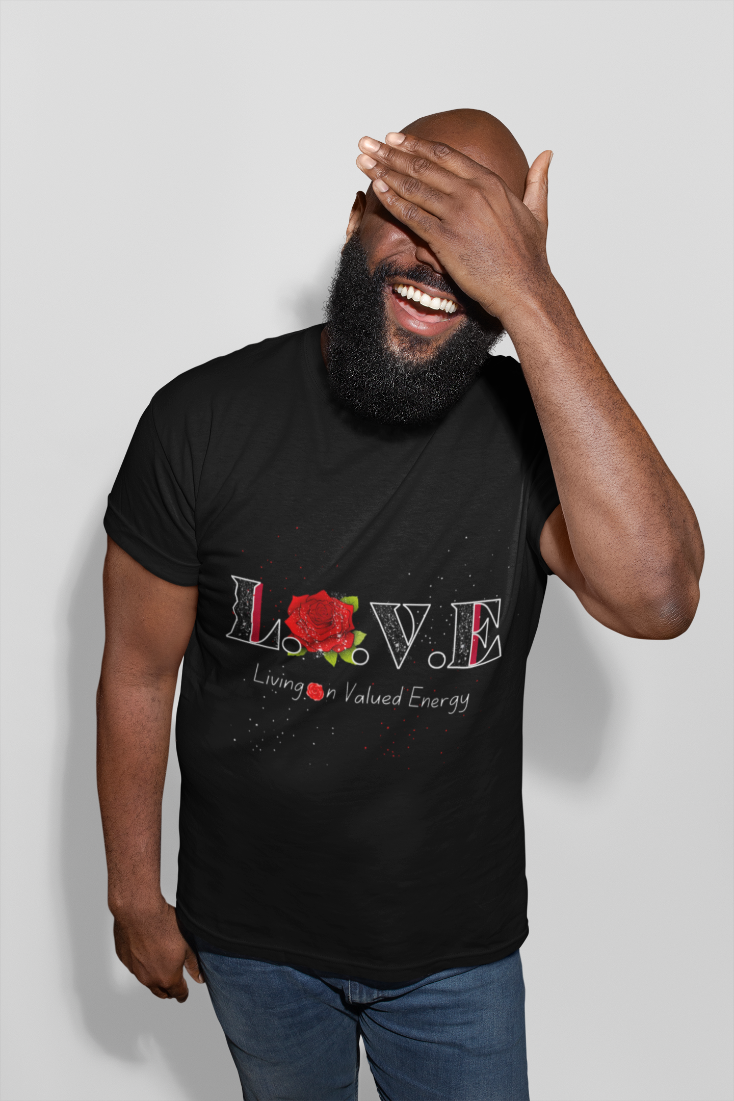 Love Rose Graphic Tee, Unisex T-shirt (Living On Value Energy) product thumbnail image Love Rose Graphic Tee, Unisex T-shirt (Living On Value Energy) product thumbnail image