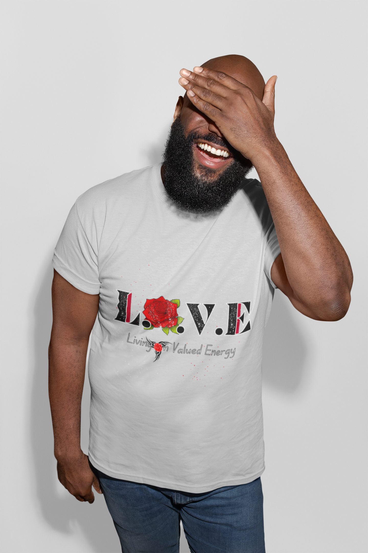 Love Rose Graphic Tee, Unisex T-shirt (Living On Value Energy) product thumbnail image