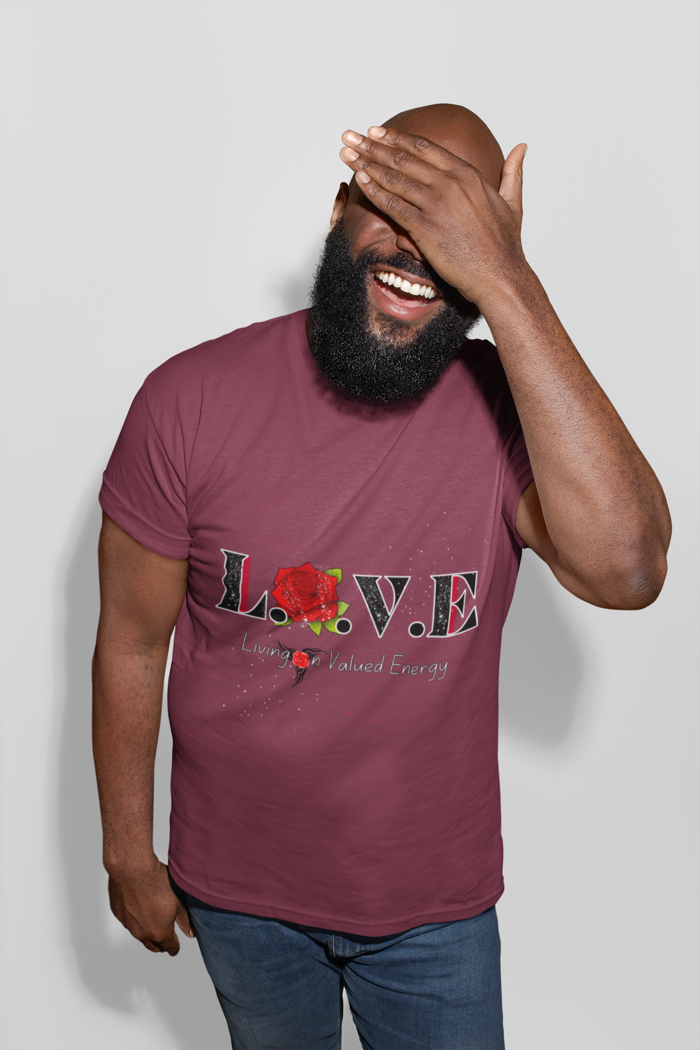 Love Rose Graphic Tee, Unisex T-shirt (Living On Value Energy) product thumbnail image