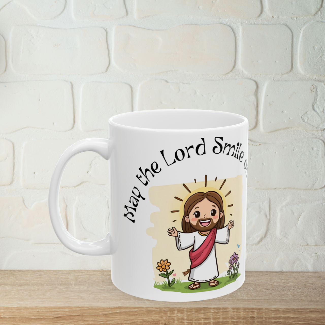 Inspirational Mug for Kids "May the Lord Smile on You", Perfect for Children's Gift in Religious Occasions, Unique Collectible. product thumbnail image