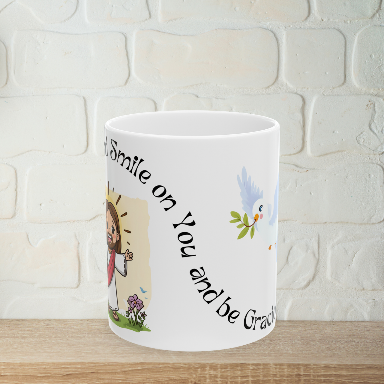 Inspirational Mug for Kids "May the Lord Smile on You", Perfect for Children's Gift in Religious Occasions, Unique Collectible. product thumbnail image
