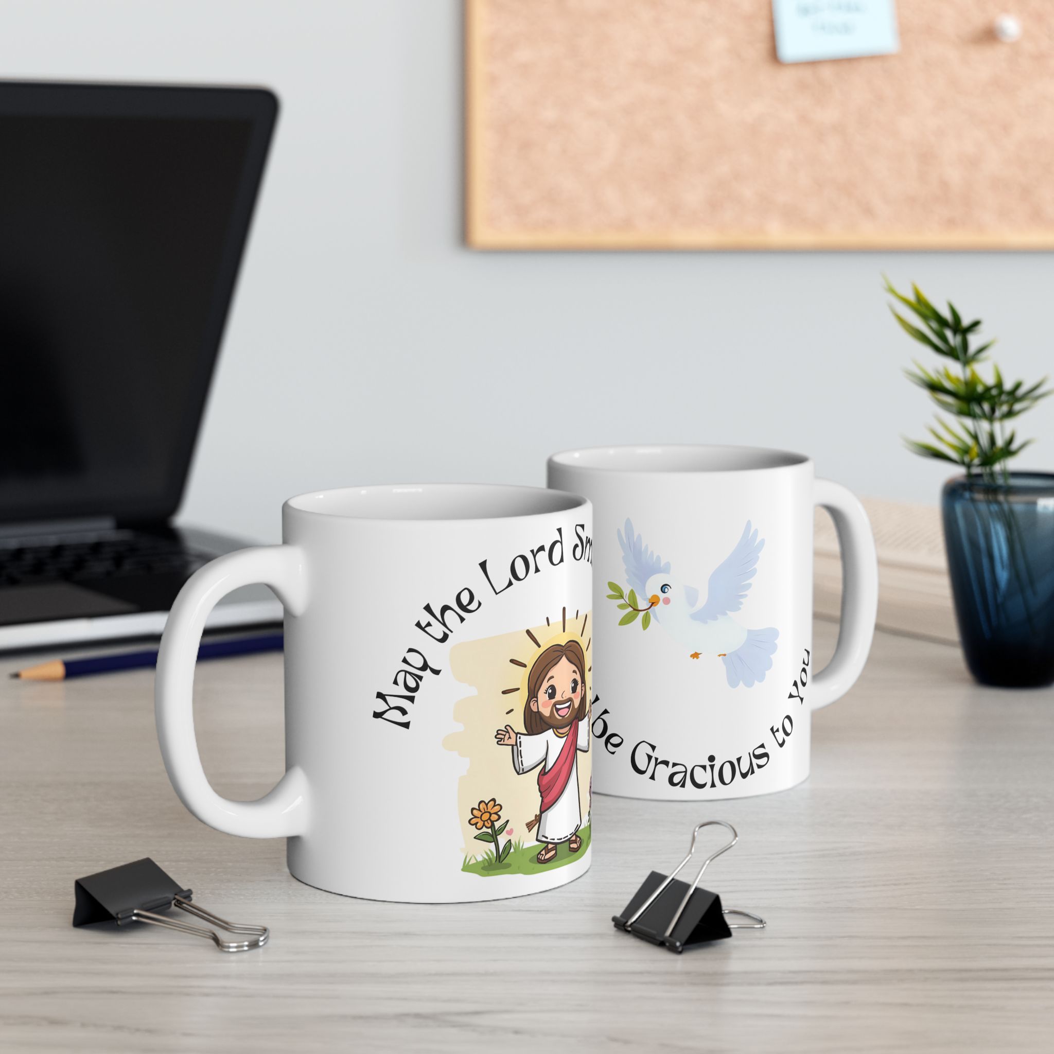 Inspirational Mug for Kids "May the Lord Smile on You", Perfect for Children's Gift in Religious Occasions, Unique Collectible. product thumbnail image