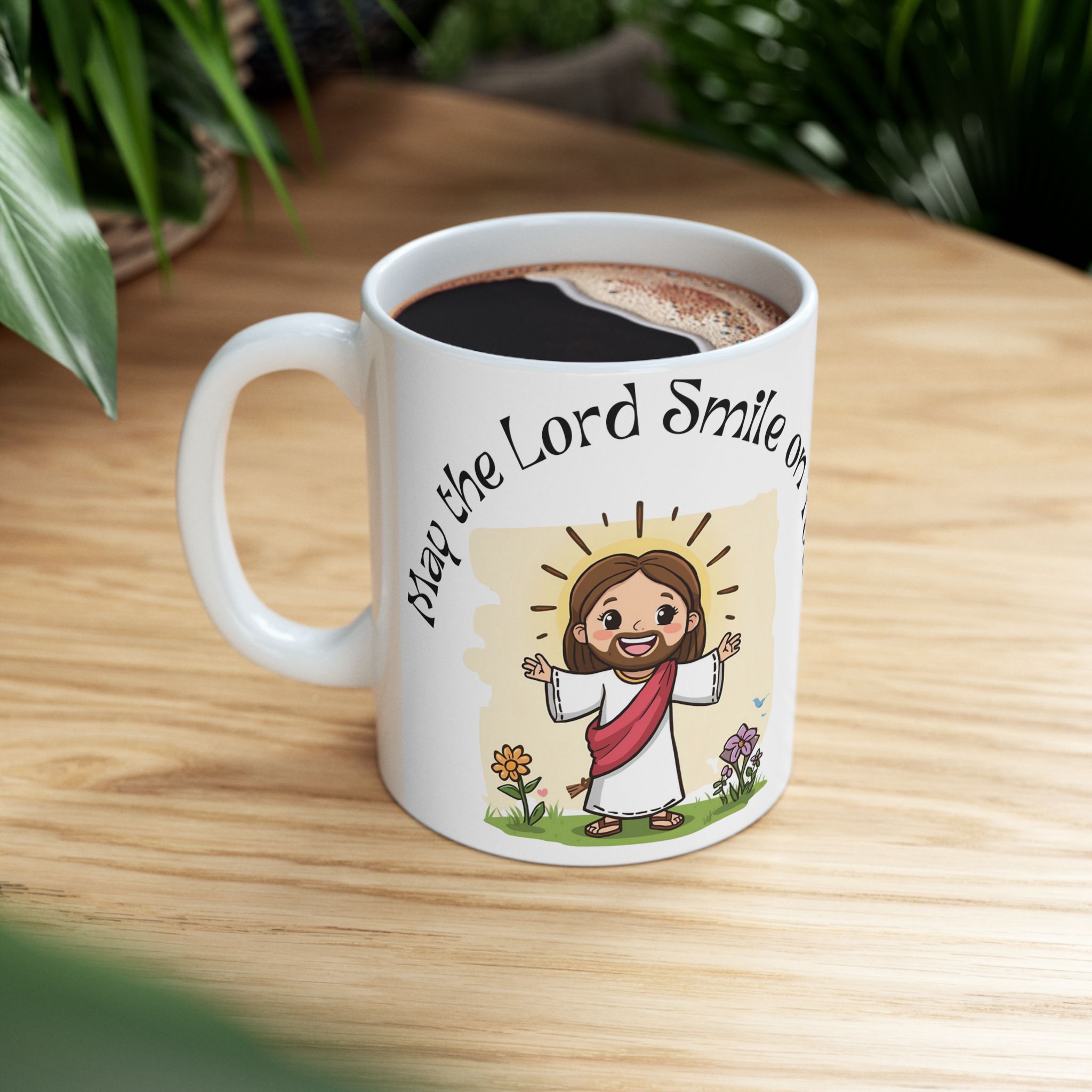 Inspirational Mug for Kids "May the Lord Smile on You", Perfect for Children's Gift in Religious Occasions, Unique Collectible. product thumbnail image