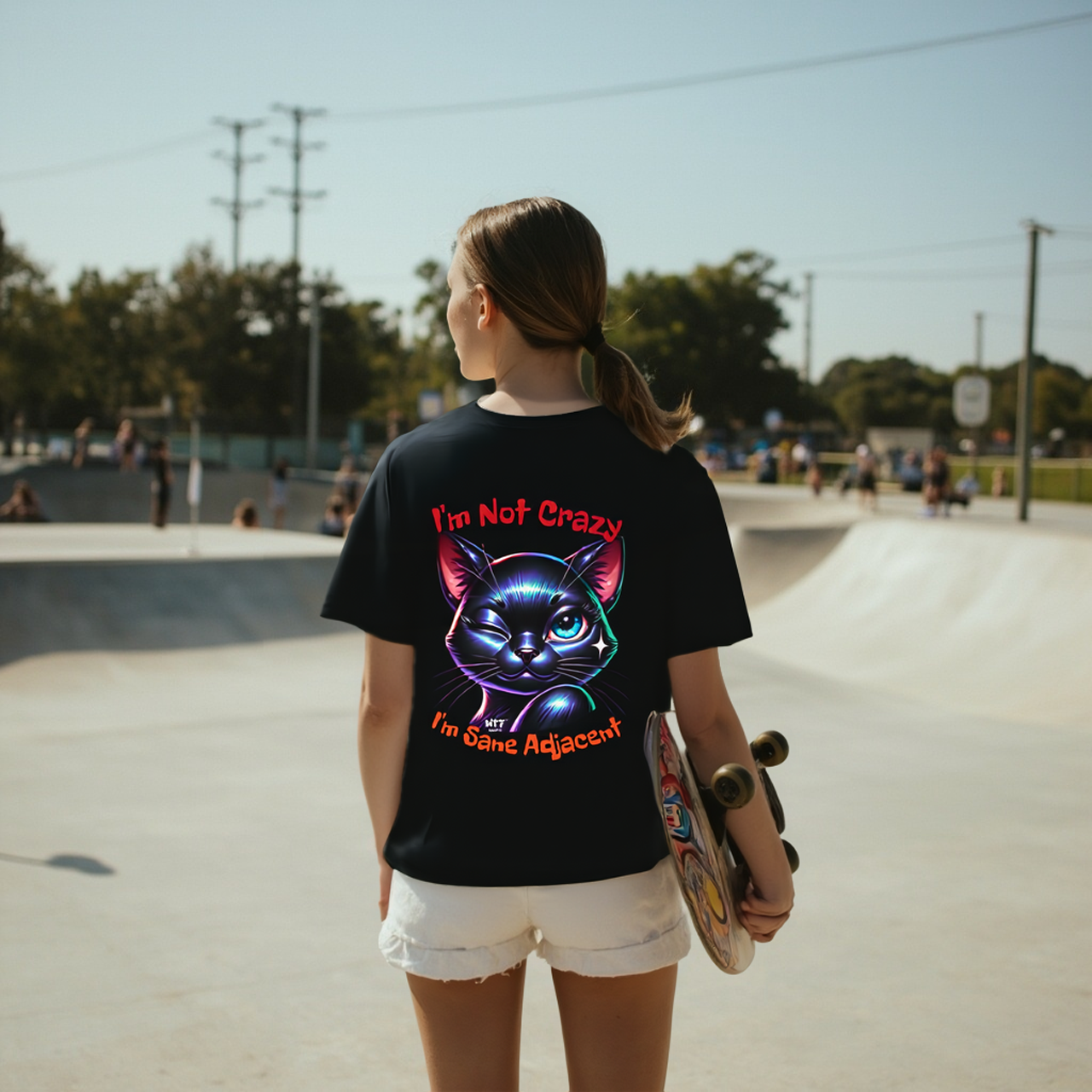 Sarcasm Culture I'm Not Crazy-I'm Sane Adjacent Tee product thumbnail image