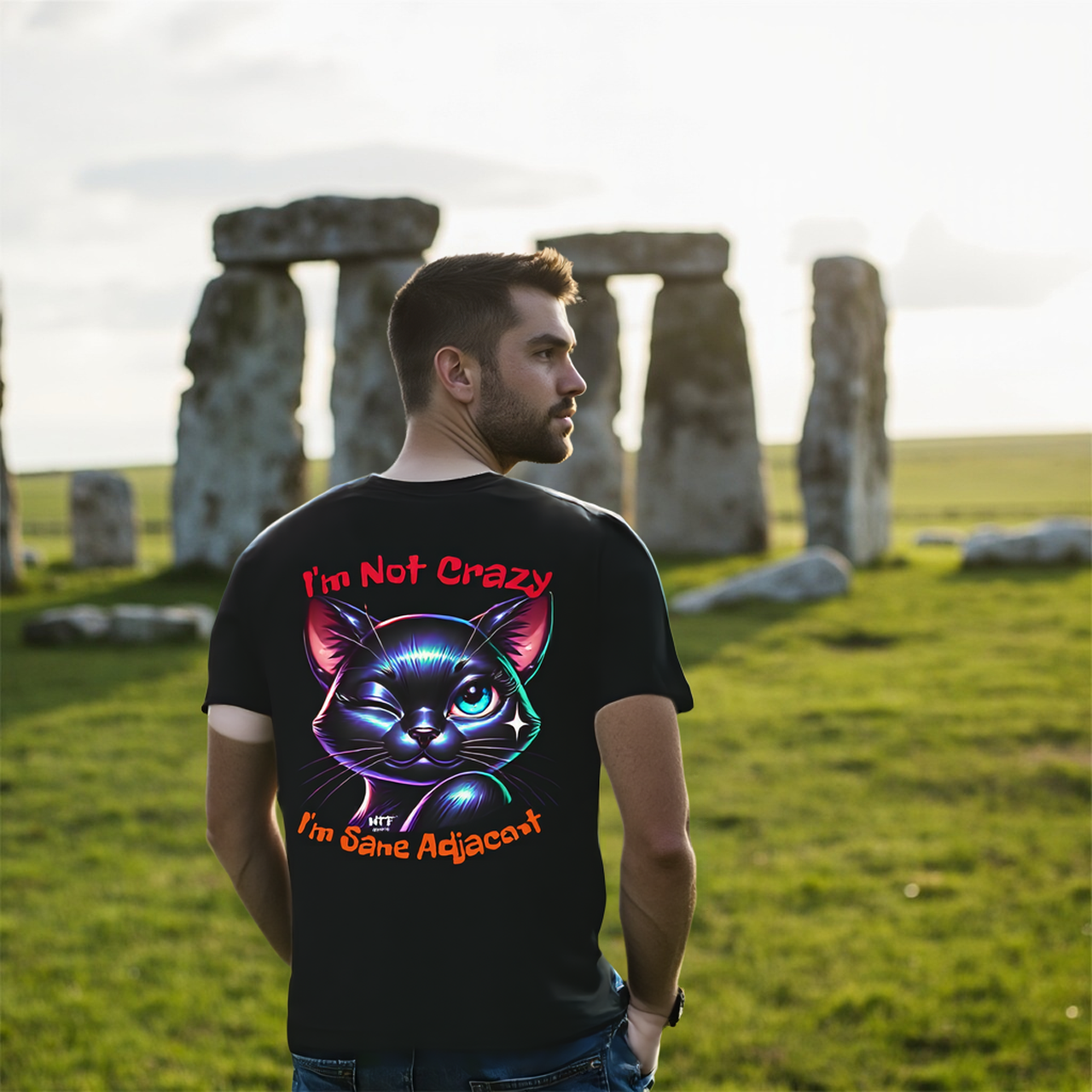 Sarcasm Culture I'm Not Crazy-I'm Sane Adjacent Tee product thumbnail image