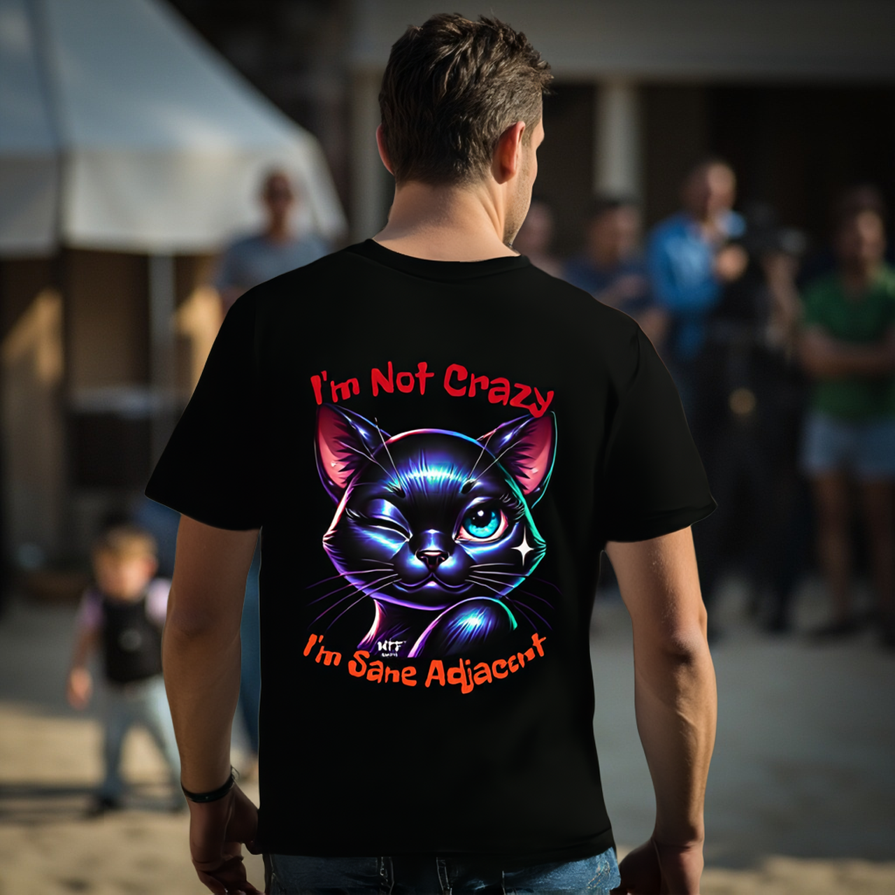 Sarcasm Culture I'm Not Crazy-I'm Sane Adjacent Tee product thumbnail image