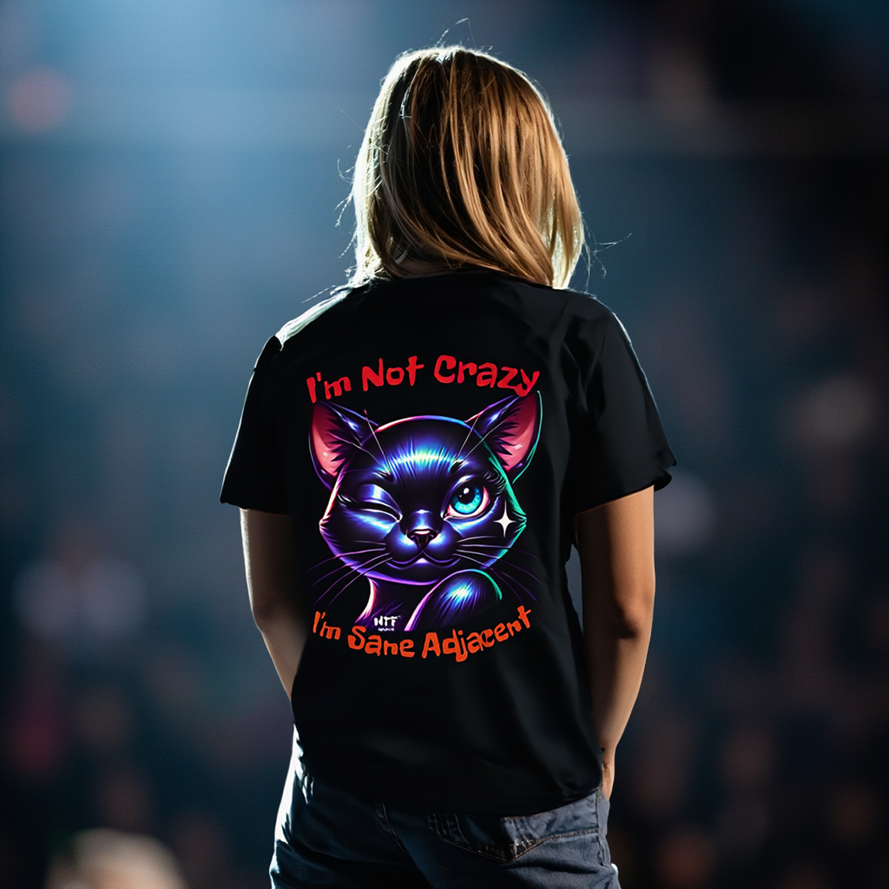 I'm Not Crazy-I'm Sane Adjacent Sarcasm Tee product thumbnail image