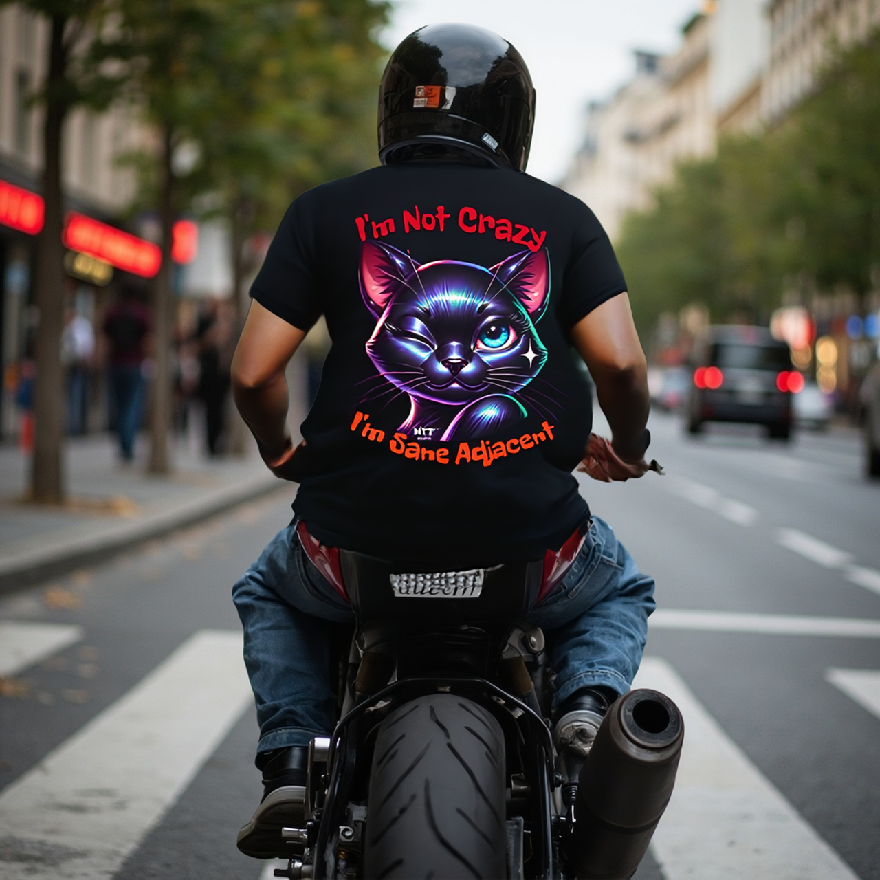 Sarcasm Culture I'm Not Crazy-I'm Sane Adjacent Tee product thumbnail image