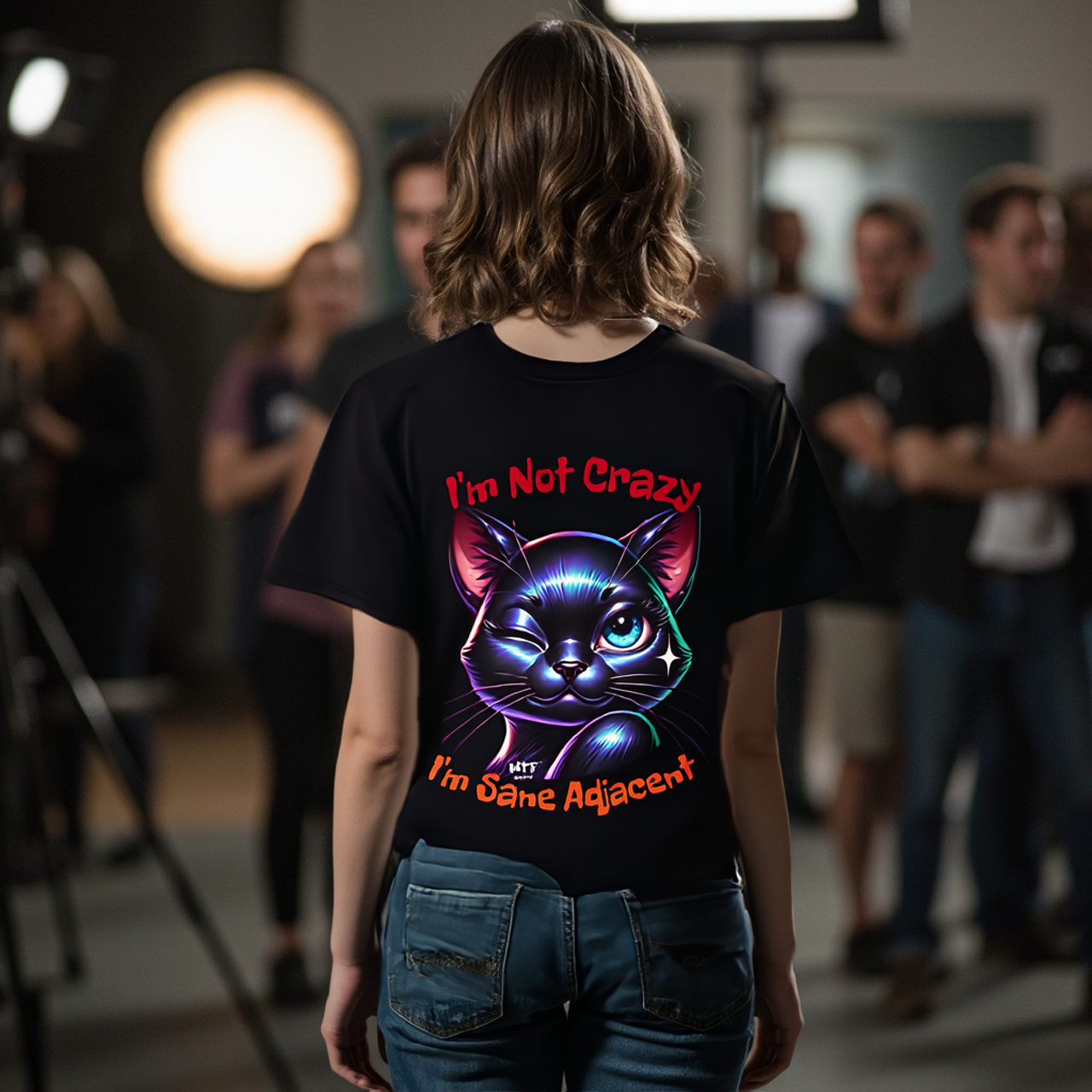 Sarcasm Culture I'm Not Crazy-I'm Sane Adjacent Tee product thumbnail image