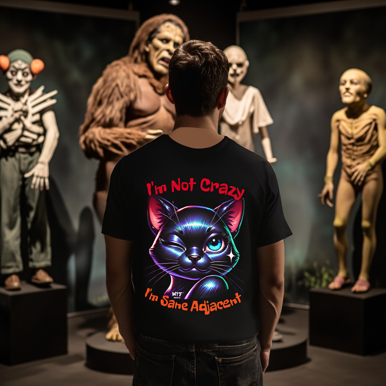 Sarcasm Culture I'm Not Crazy-I'm Sane Adjacent Tee product thumbnail image