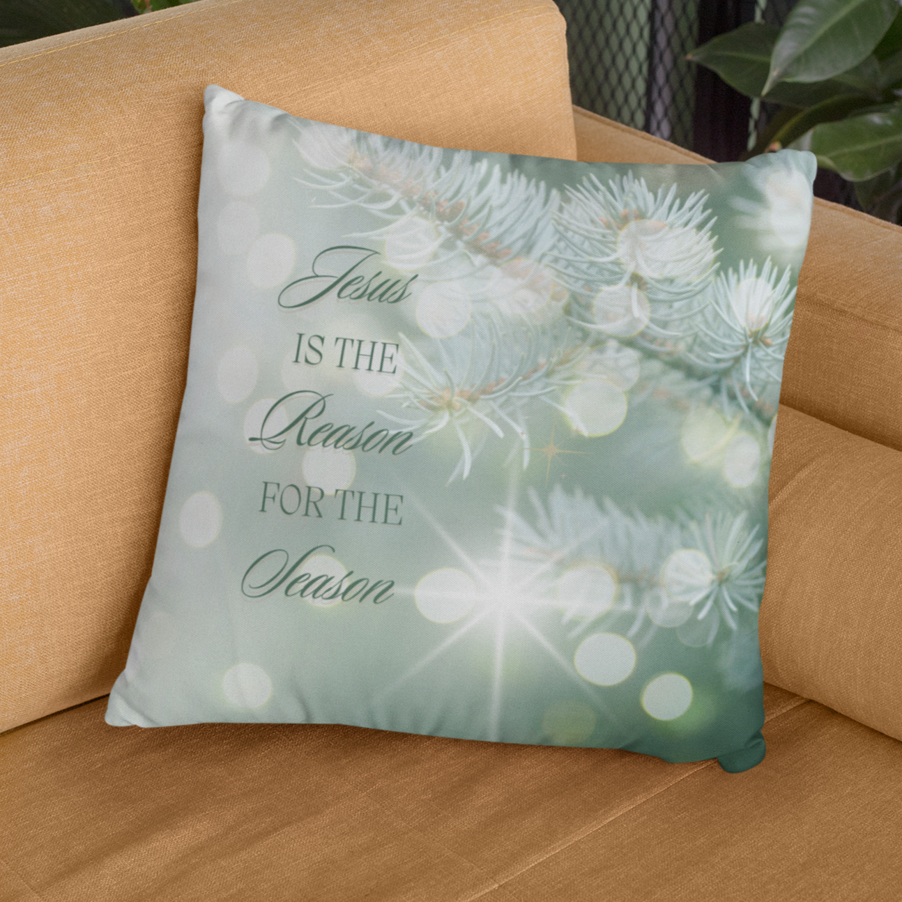 Jesus is the Reason for the Season - Christmas Pillow product thumbnail image Jesus is the Reason for the Season - Christmas Pillow product thumbnail image