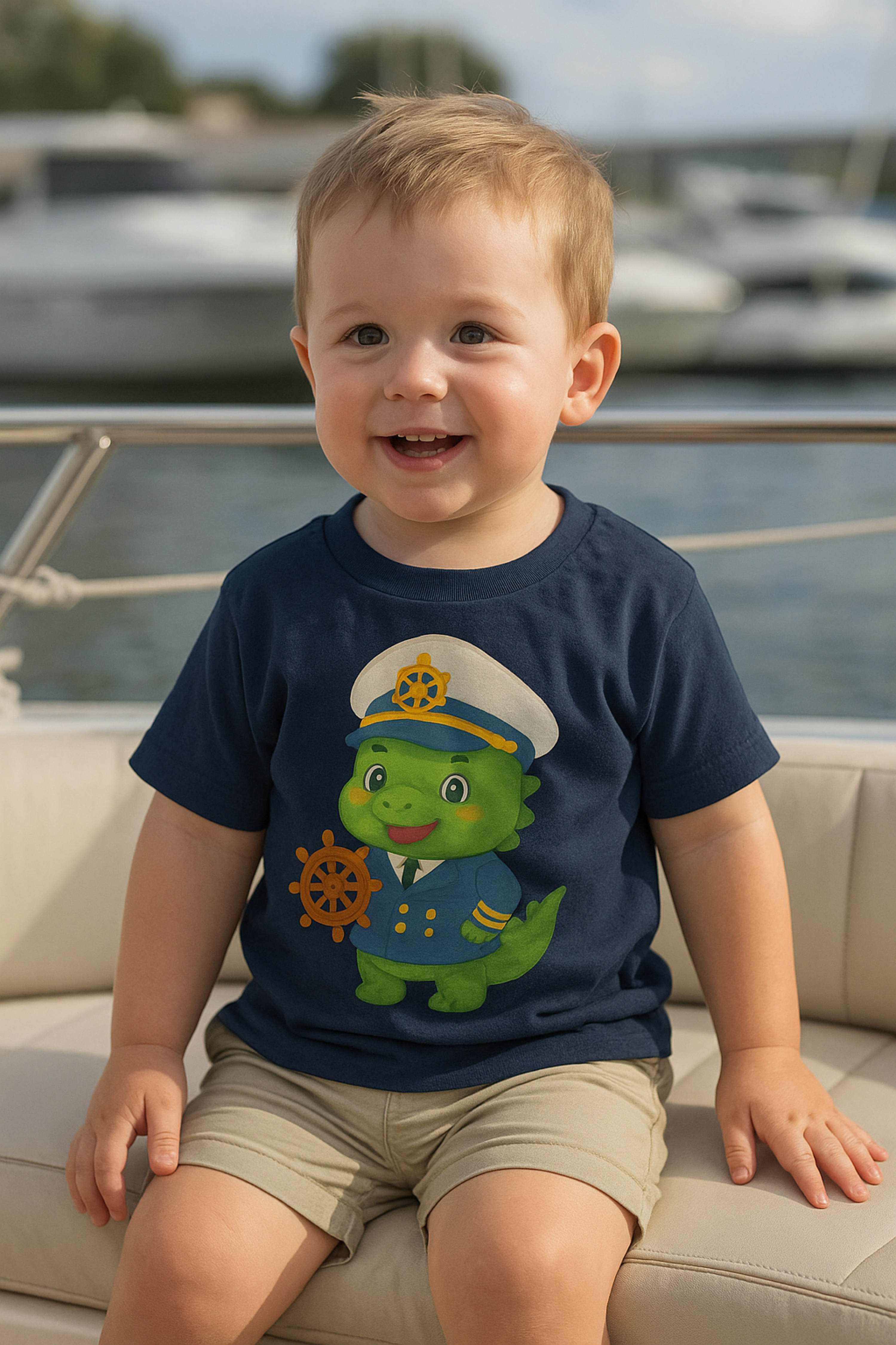 Adventurous Captain Dinosaur Toddler Tee, Cute Dino Shirt, Kids Birthday Gift, Summer Outfit, Nautical Theme product thumbnail image Adventurous Captain Dinosaur Toddler Tee, Cute Dino Shirt, Kids Birthday Gift, Summer Outfit, Nautical Theme product thumbnail image