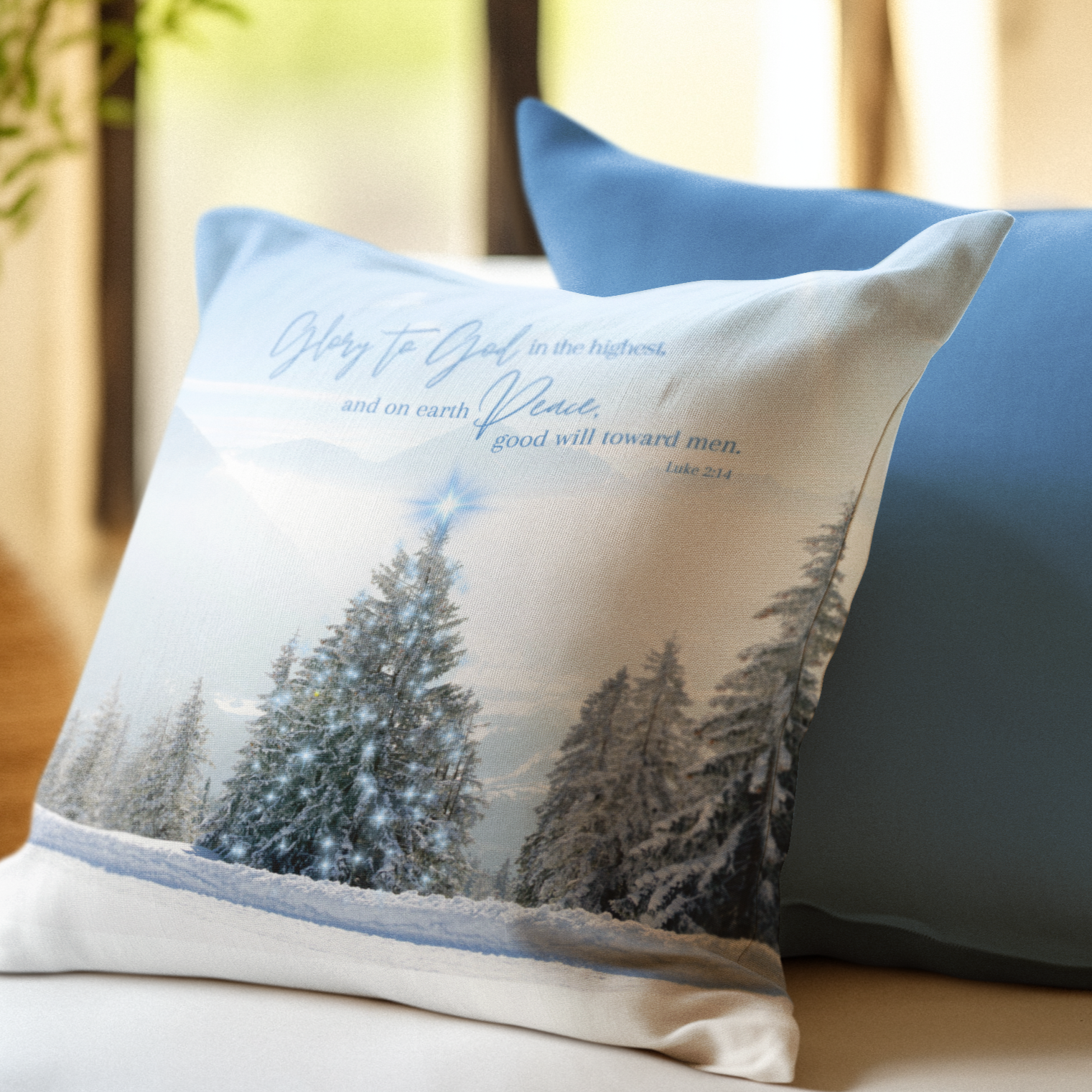 Peace on Earth - Christmas Pillow Peace on Earth - Christmas Pillow