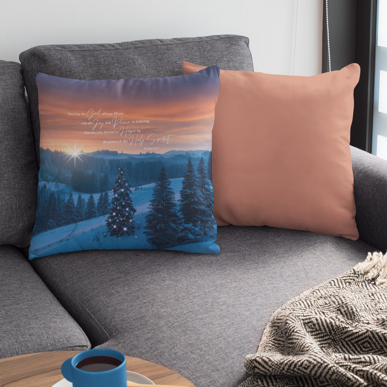 God of Hope - Christmas Pillow 