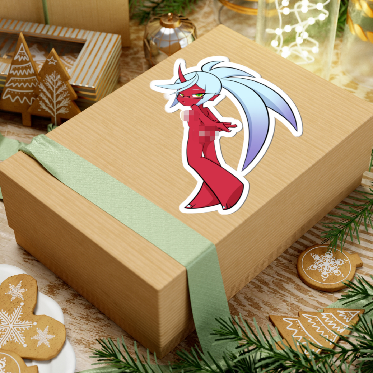 Red Demon Sister Too Young - Pinup Sticker product thumbnail image Red Demon Sister Too Young - Pinup Sticker product thumbnail image