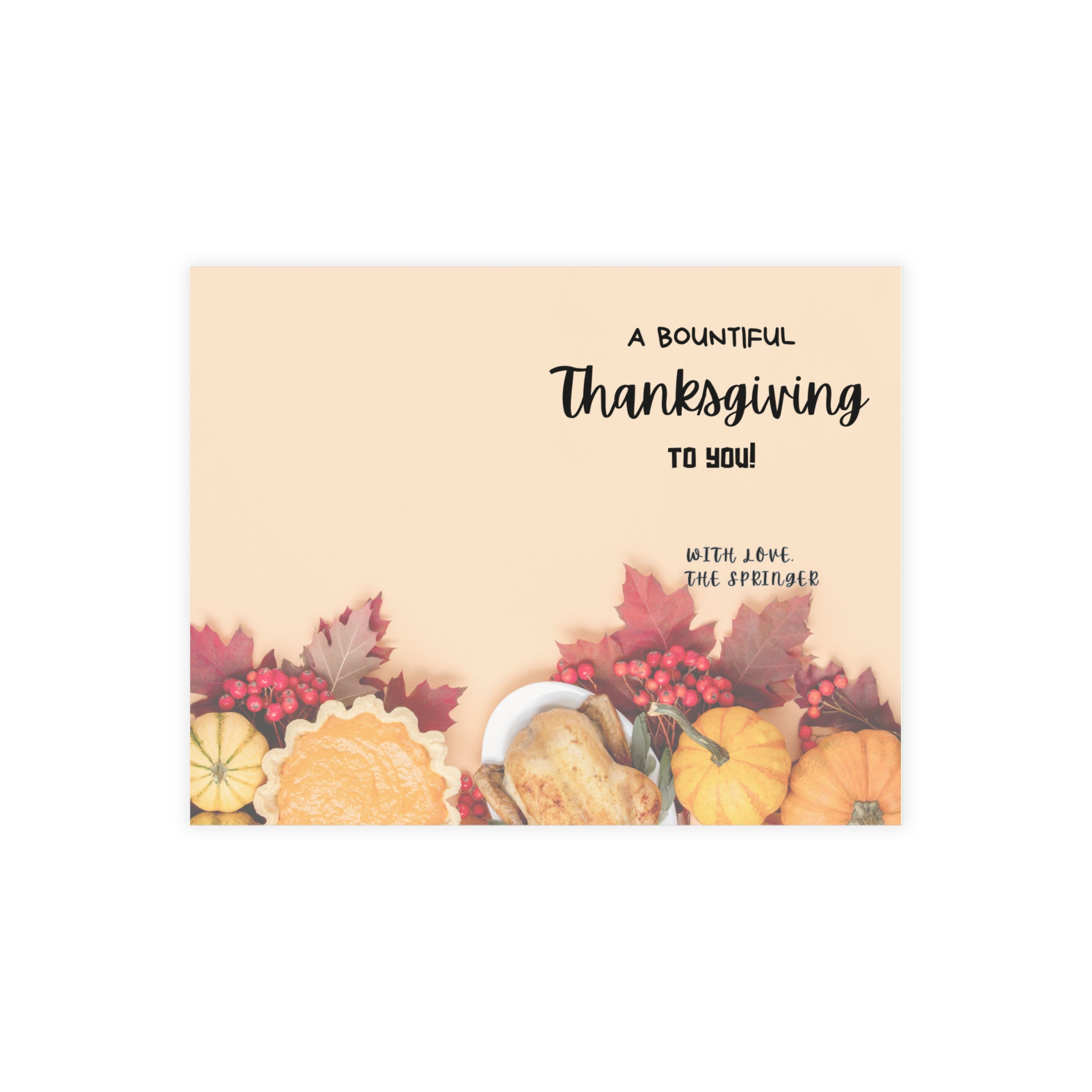 Thanksgiving Postcard Bundle with personalized family name product thumbnail image
