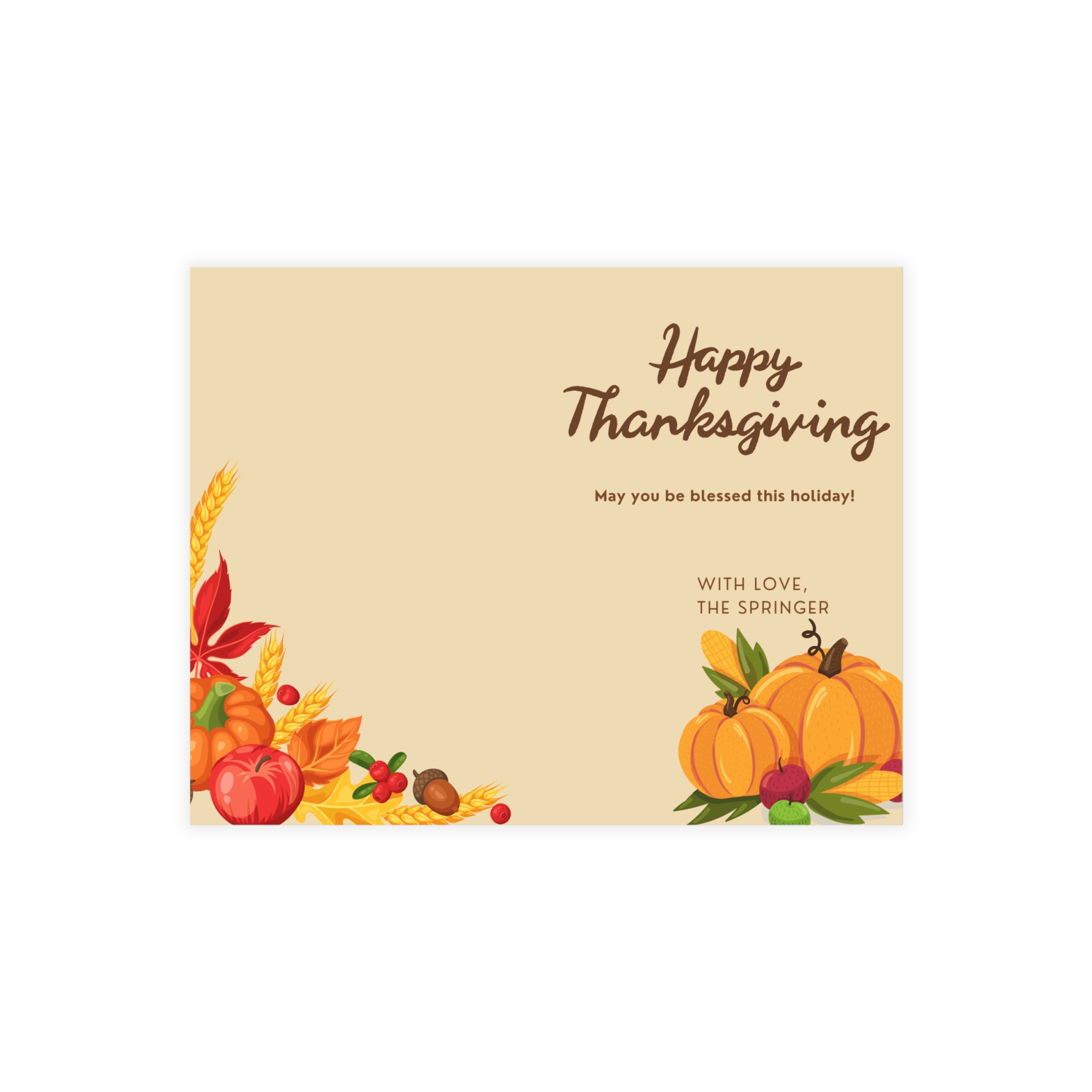 Thanksgiving Postcard Bundle with personalized family name product thumbnail image