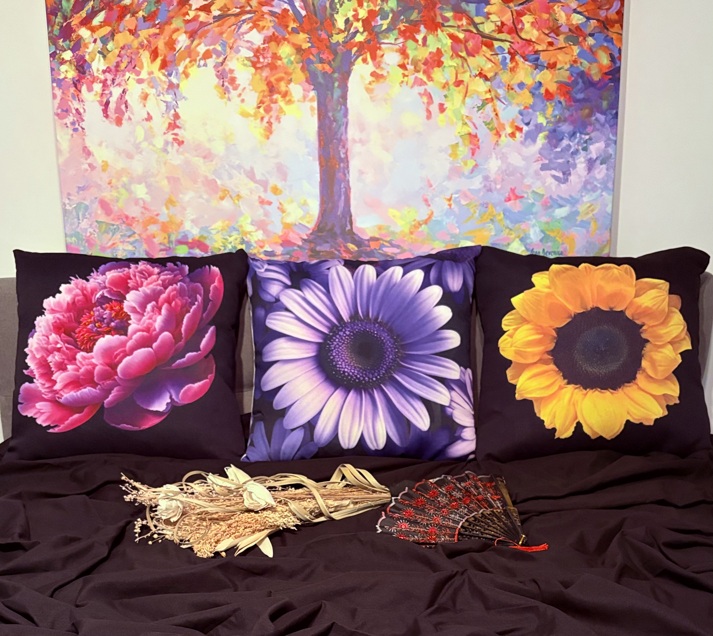 Sunny Sunflower Decorative Pillowcase, Floral Home Decor, Couch Cushion Cover, Gift for Nature Lovers, Bright and Cheerful Bedroom Accent product thumbnail image