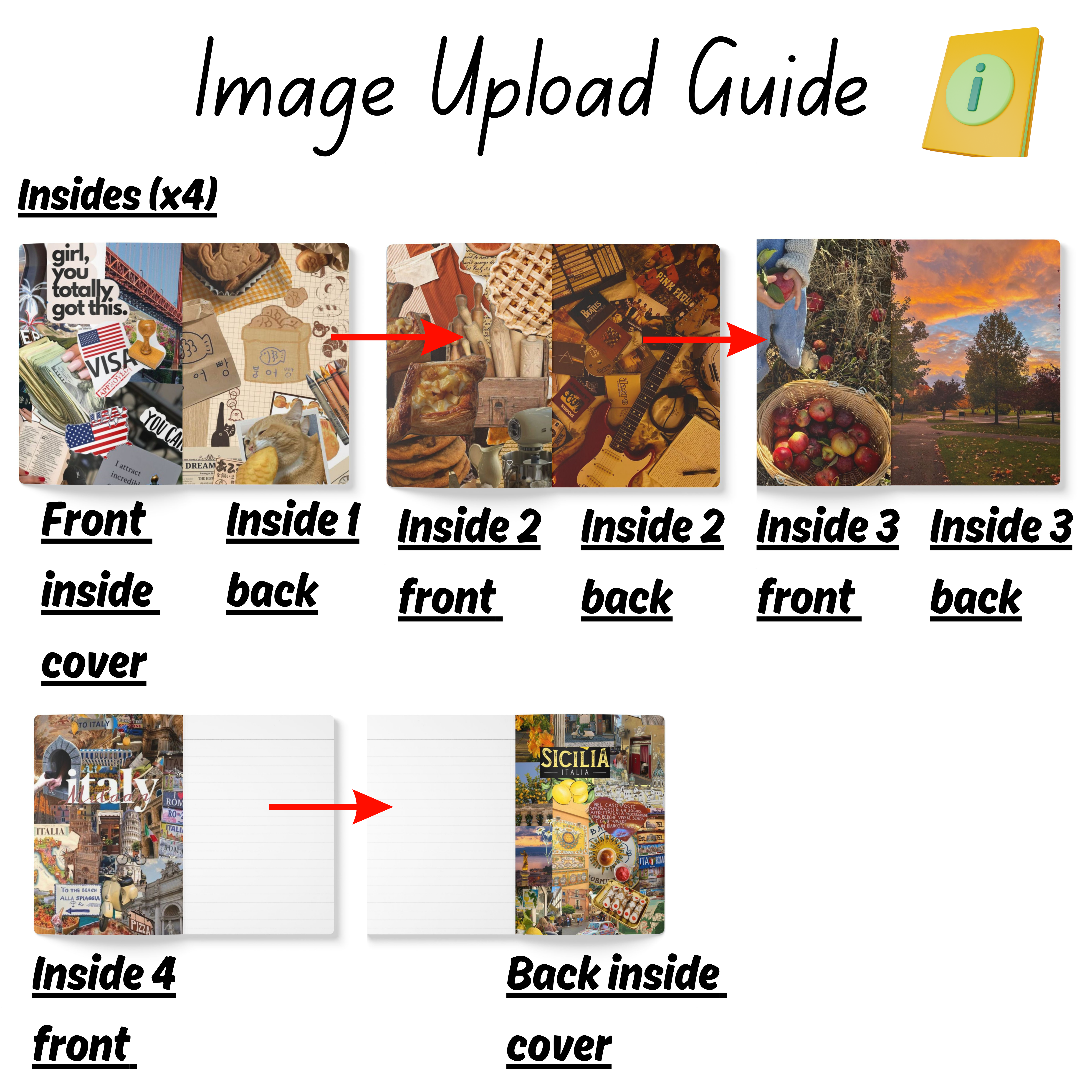 Personalized Softcover Journal, x4 Unique Inside Prints, Daily Journaling, Notebook, Diary, Writing, Travel Log, Inspirations, Custom Notebook Gift ideas product thumbnail image Personalized Softcover Journal, x4 Unique Inside Prints, Daily Journaling, Notebook, Diary, Writing, Travel Log, Inspirations, Custom Notebook Gift ideas product thumbnail image