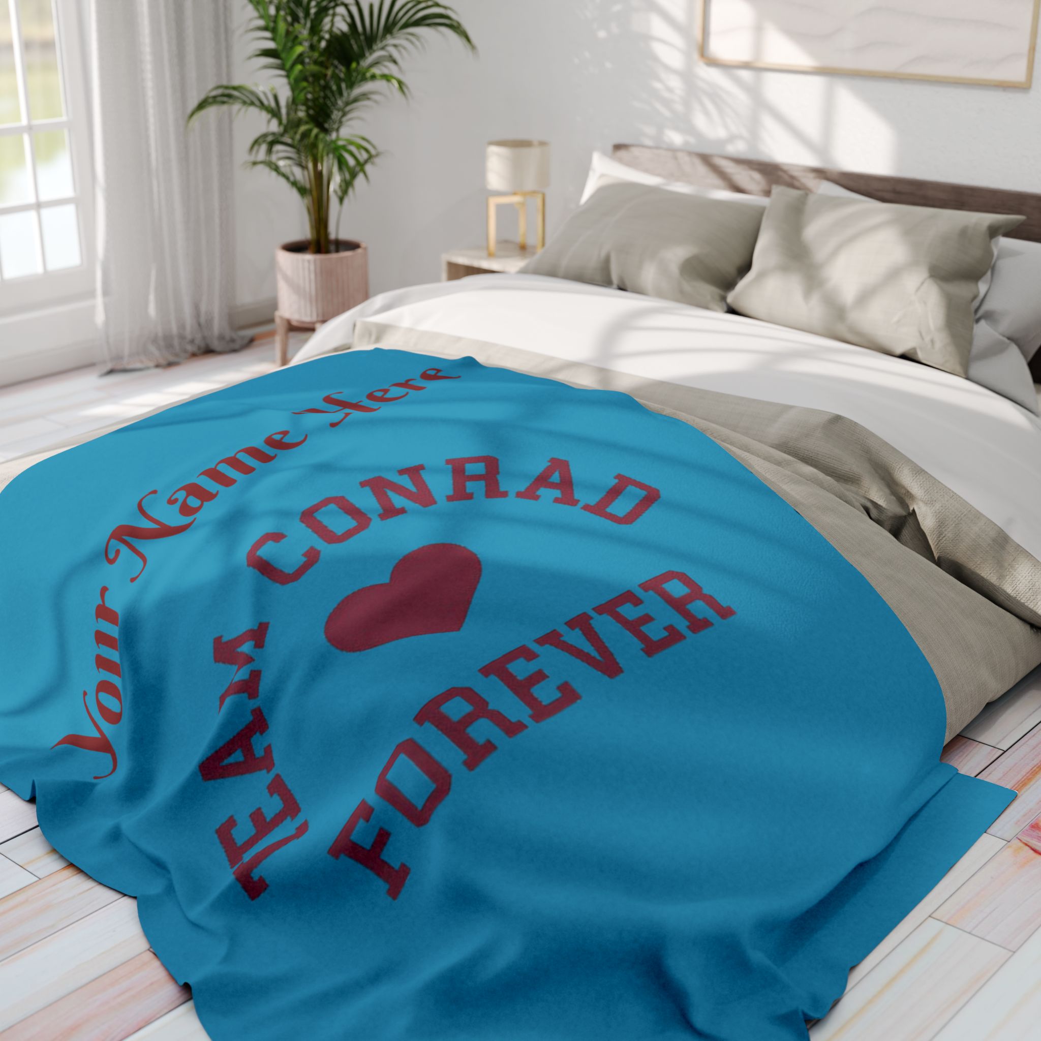 Personalized Team Conrad Blanket The Summer I Turned Pretty Cousins Beach Fleece Throw FREE Customizing product thumbnail image