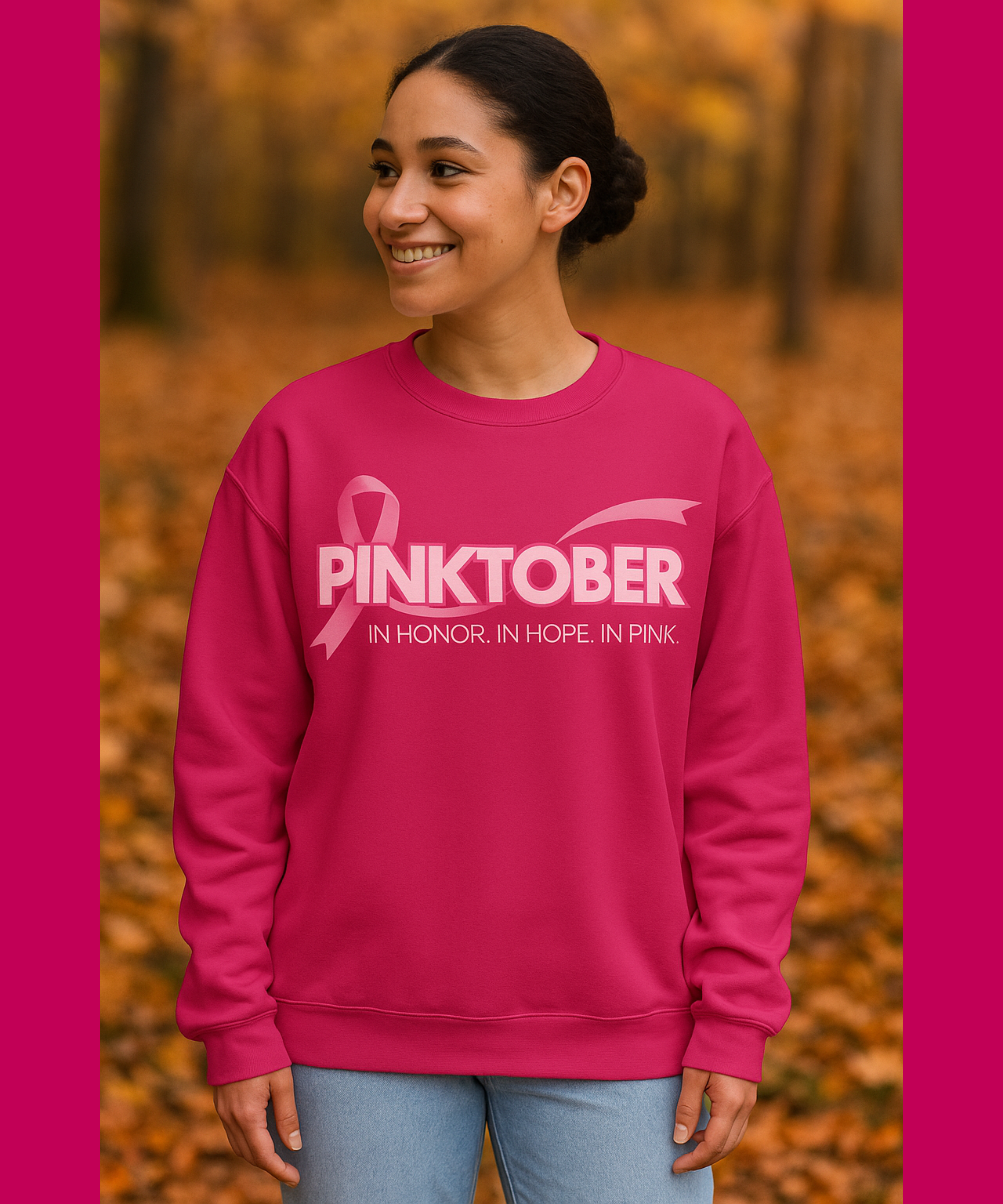 PINKTOBER Sweatshirt – Breast Cancer Awareness Crewneck | In Honor. In Hope. In Pink. | October Support Gift for Women, Survivors & Teams product thumbnail image PINKTOBER Sweatshirt – Breast Cancer Awareness Crewneck | In Honor. In Hope. In Pink. | October Support Gift for Women, Survivors & Teams product thumbnail image