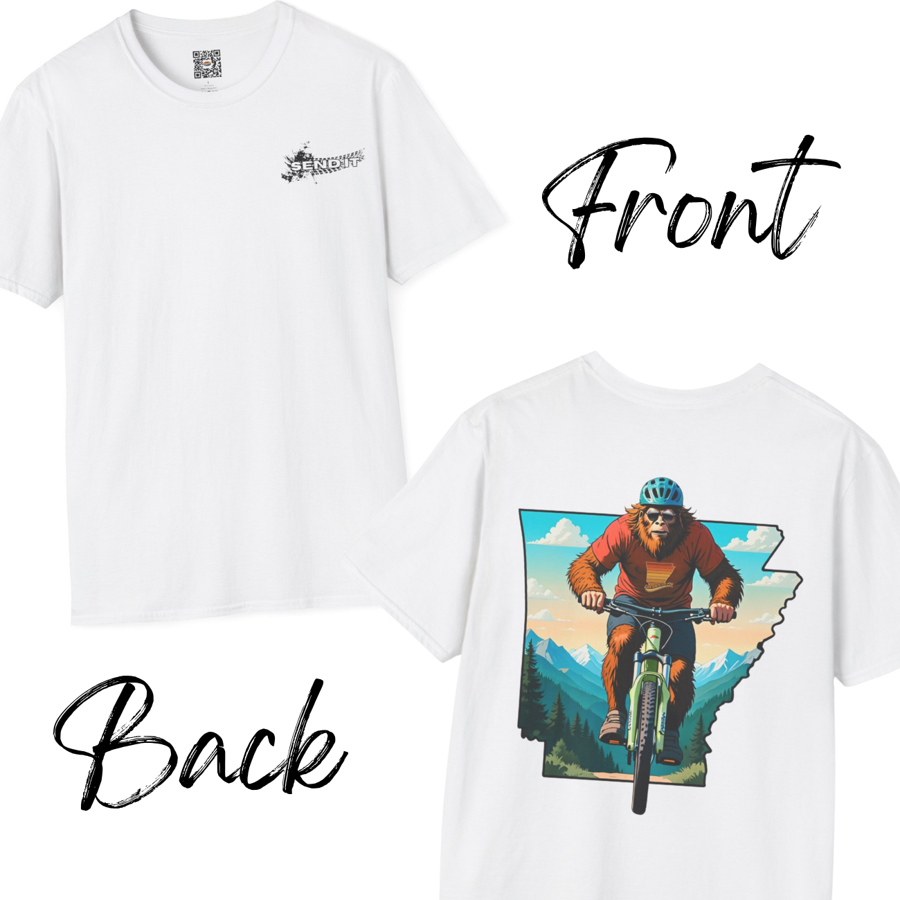 Send It Big Foot Mountain Bikes Arkansas Unisex Jersey Tee product thumbnail image