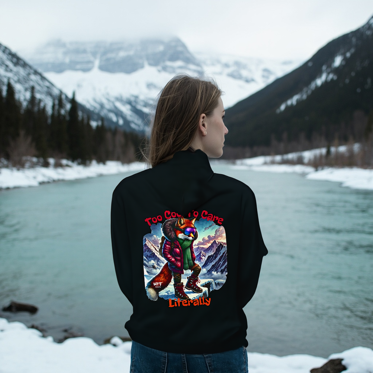 Sarcasm Hoodie - Too Cool to Care - Unisex product thumbnail image