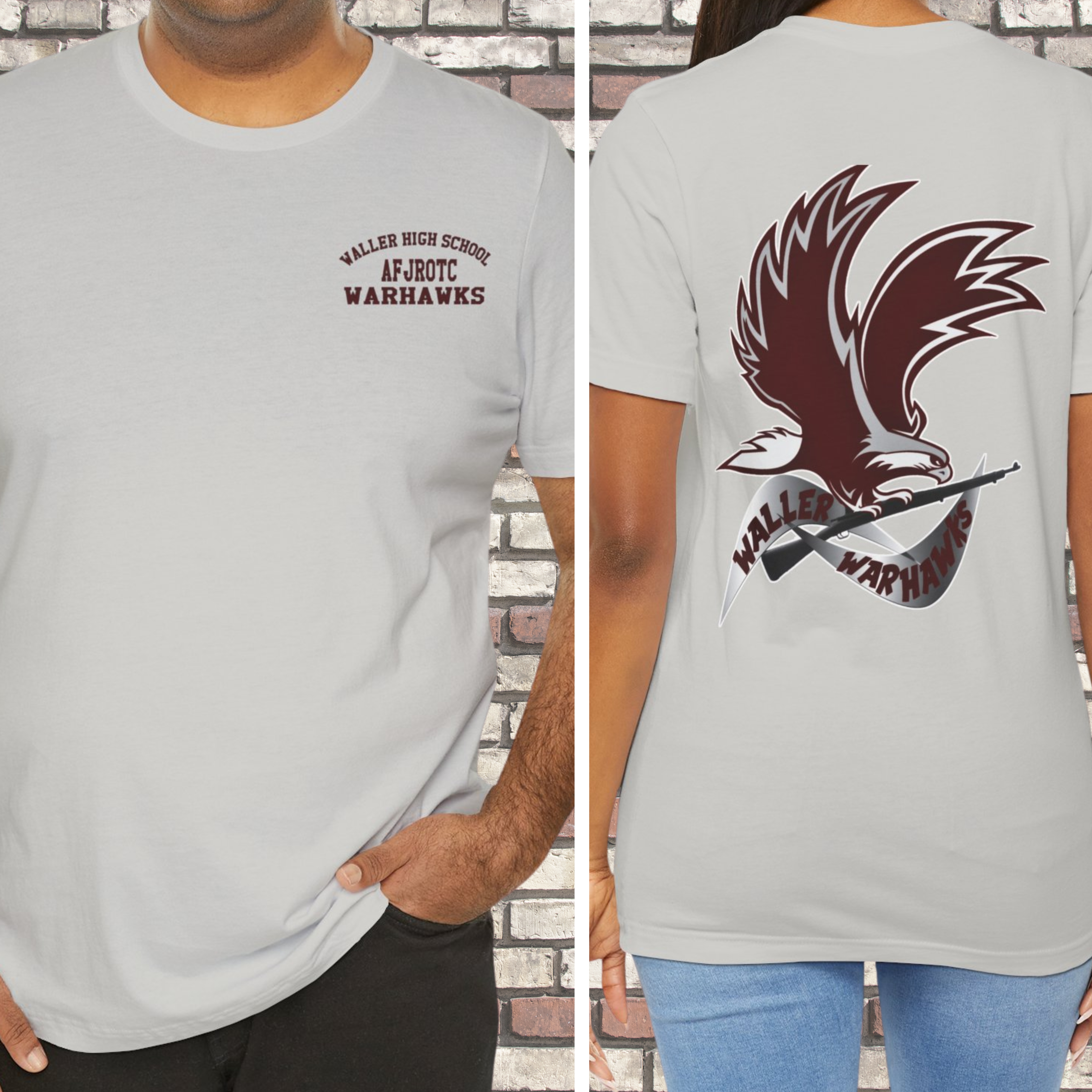 Waller High School AFJROTC Warhawk Supporter Shirts - Personalization available product thumbnail image Waller High School AFJROTC Warhawk Supporter Shirts - Personalization available product thumbnail image