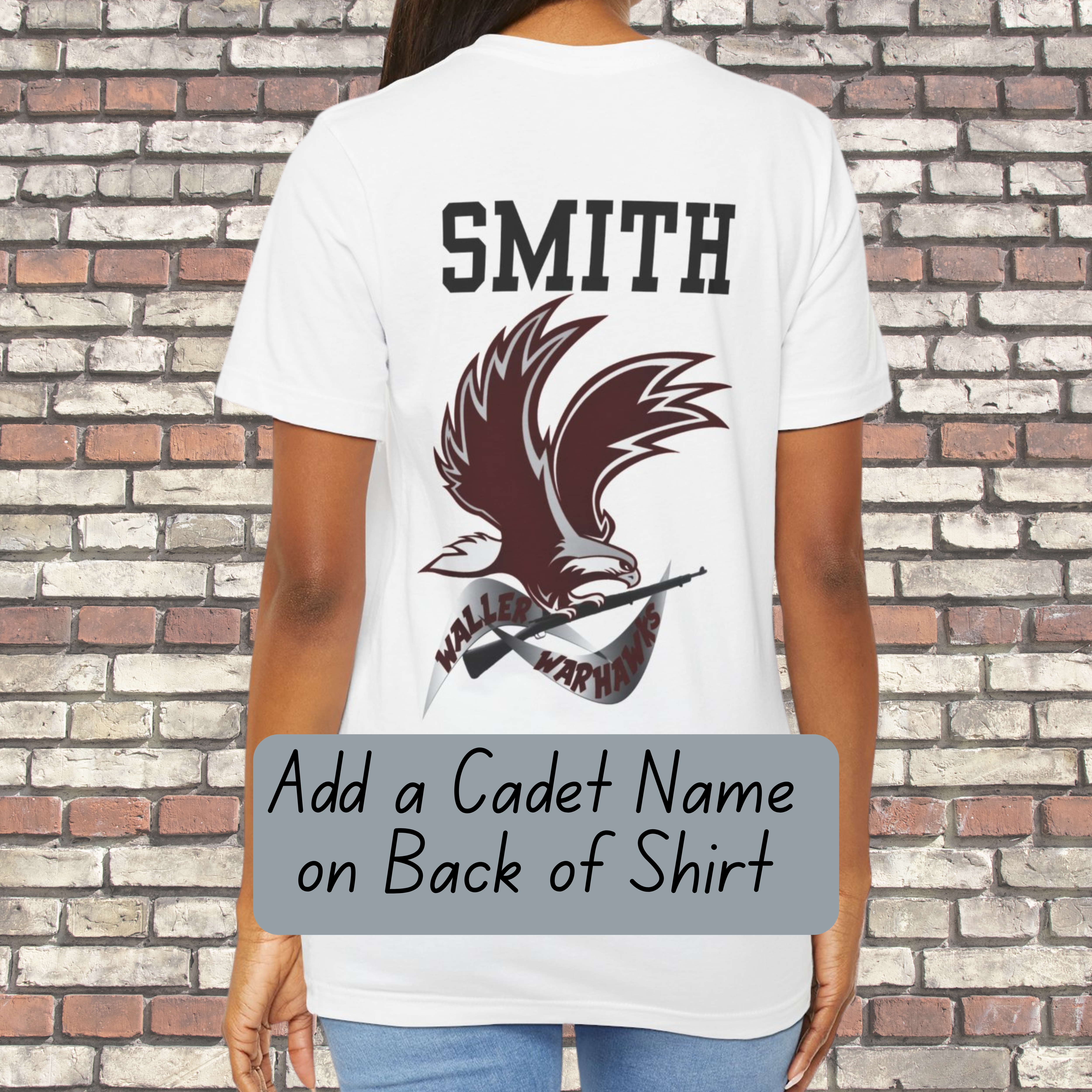 Waller High School AFJROTC Warhawk Supporter Shirts - Personalization available  product thumbnail image