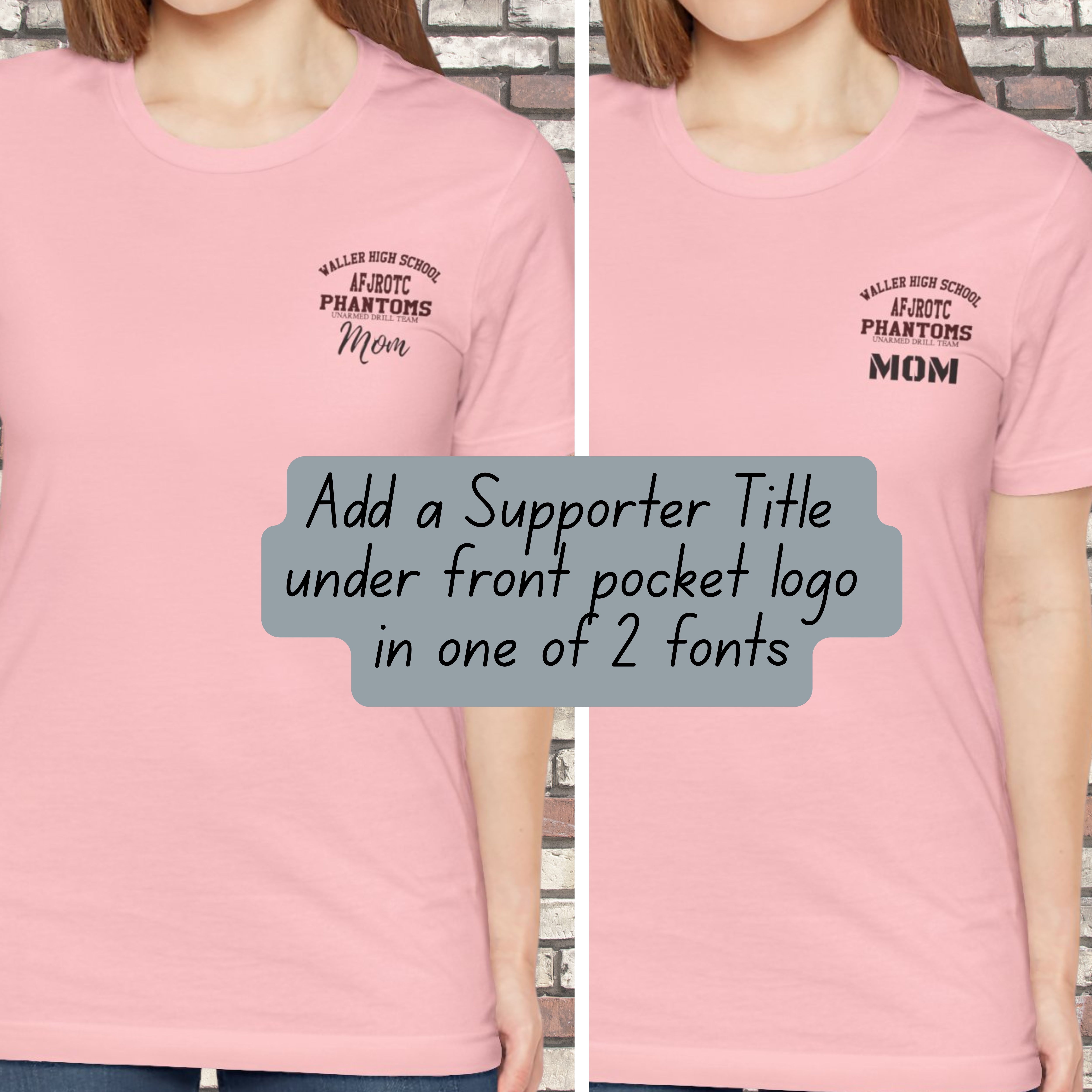 Waller High School AFJROTC Phantom Supporter Shirts -Personalization Available  product thumbnail image