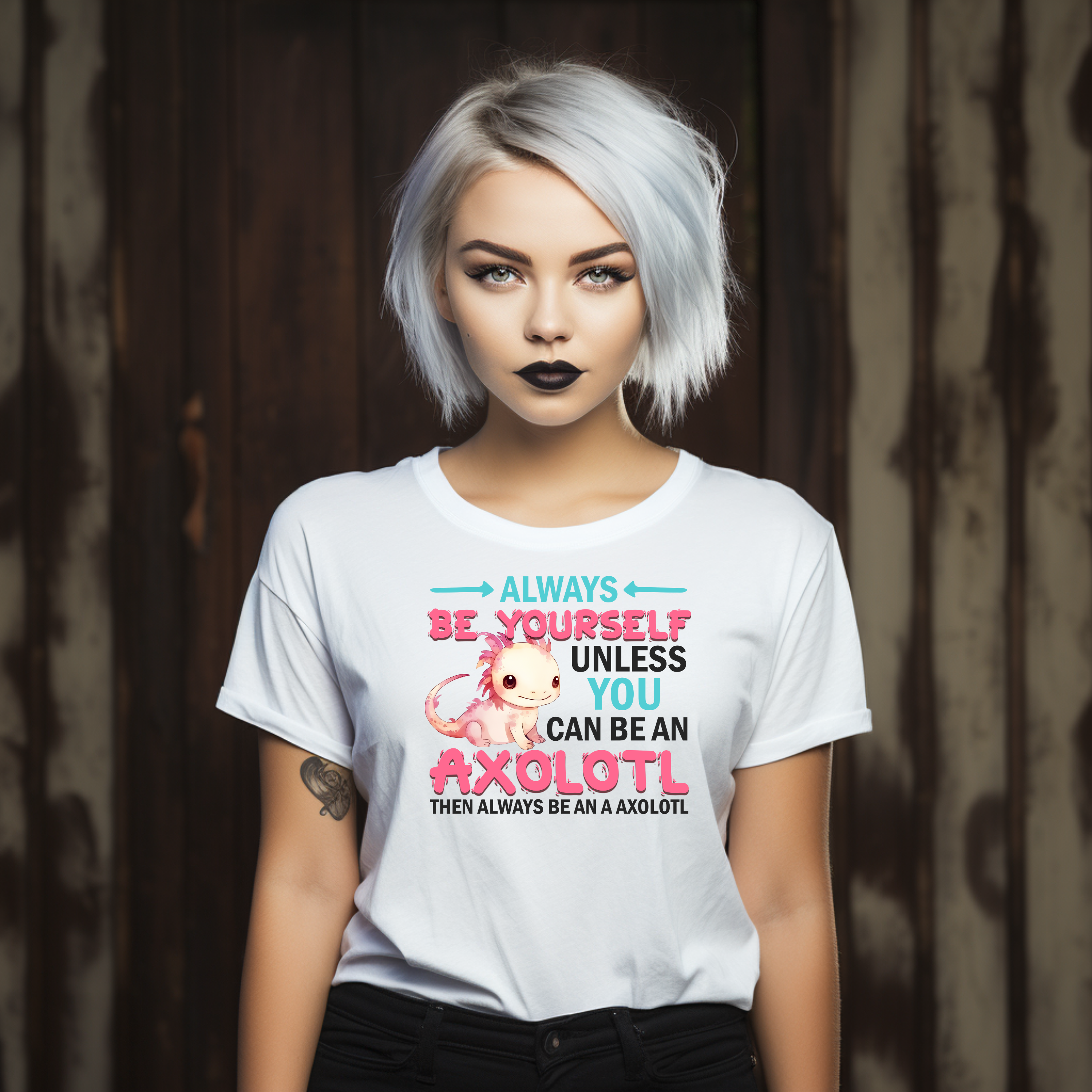 Always Be Yourself Unless You Can Be An Axolotl Unisex Softstyle T-Shirt