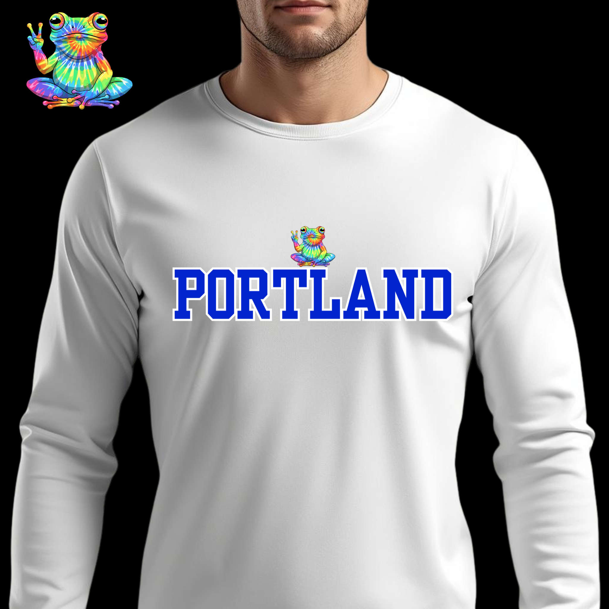 Portland Love Long Sleeve Tee | Unisex Graphic Shirt, Perfect for Portland Lovers, Casual Wear, Gift for Him/Her, Travel Souvenir product thumbnail image