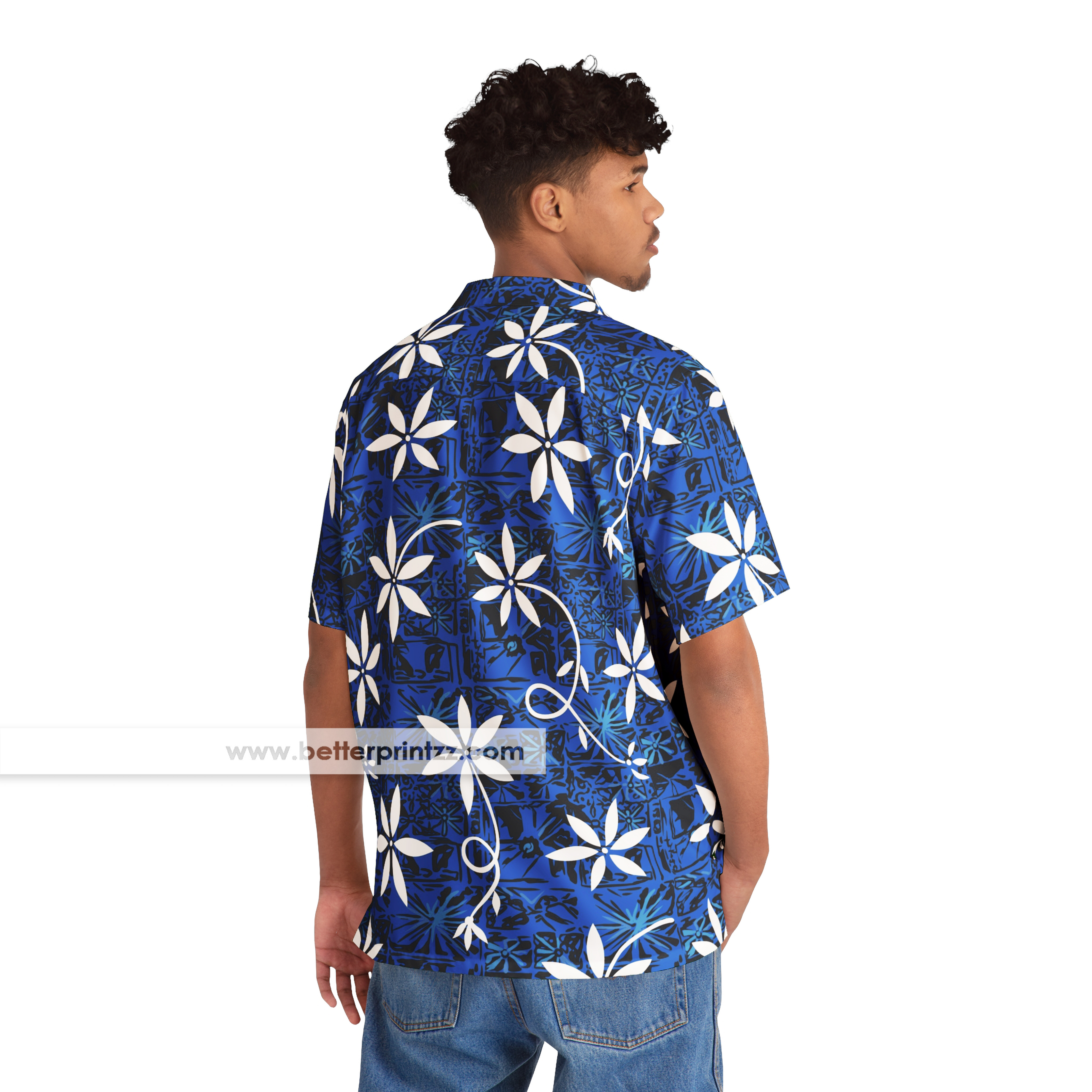 Blue Elvis Presley Hawaiian Shirt Replica Tiare Tapa Shirt Vintage Design from the 'Blue Hawaii' Movie, Elvis Costume Cosplay Halloween product thumbnail image Blue Elvis Presley Hawaiian Shirt Replica Tiare Tapa Shirt Vintage Design from the 'Blue Hawaii' Movie, Elvis Costume Cosplay Halloween product thumbnail image