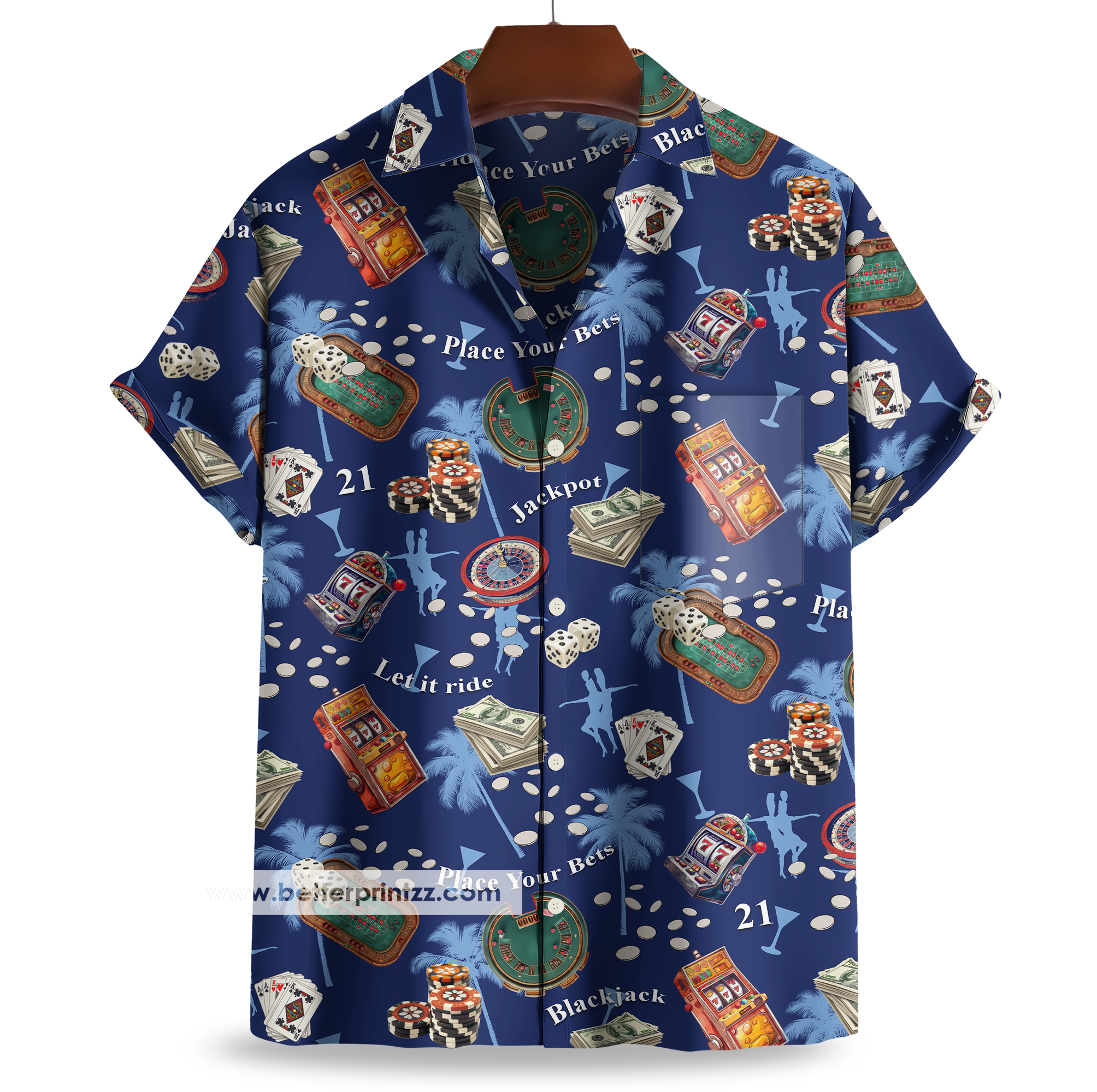 Las Vegas Casino Button Shirt from Brook­lyn 99 S02E20 AC/DC, Charles Boyle Hawaiian Shirt, Brooklyn 99 Cosplay