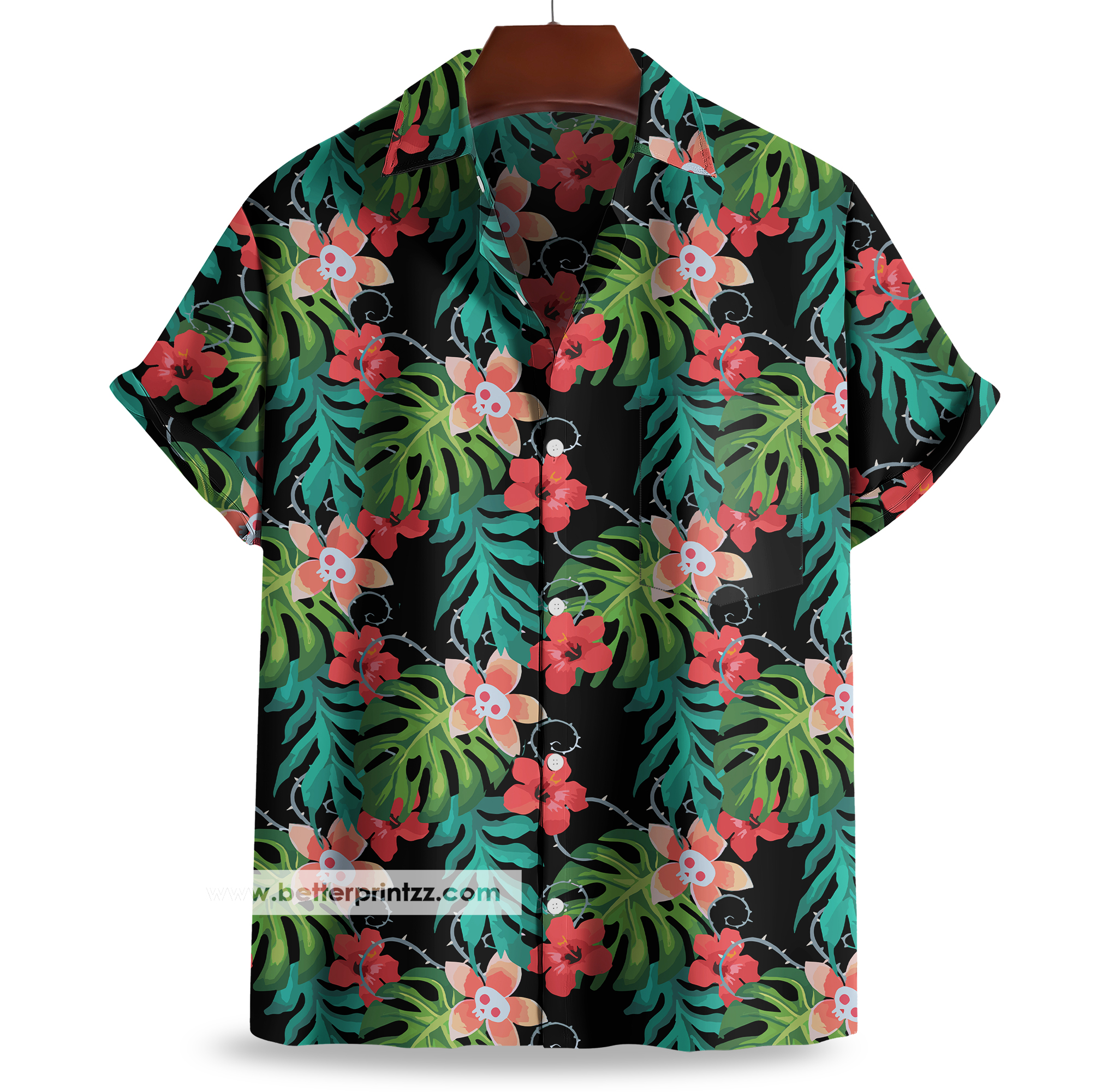 Dracula Hotel Transylvania Hawaiian Shirt – Summer Vacation Dracula Shirt, Funny Halloween Costume, Cartoon Character Outfit