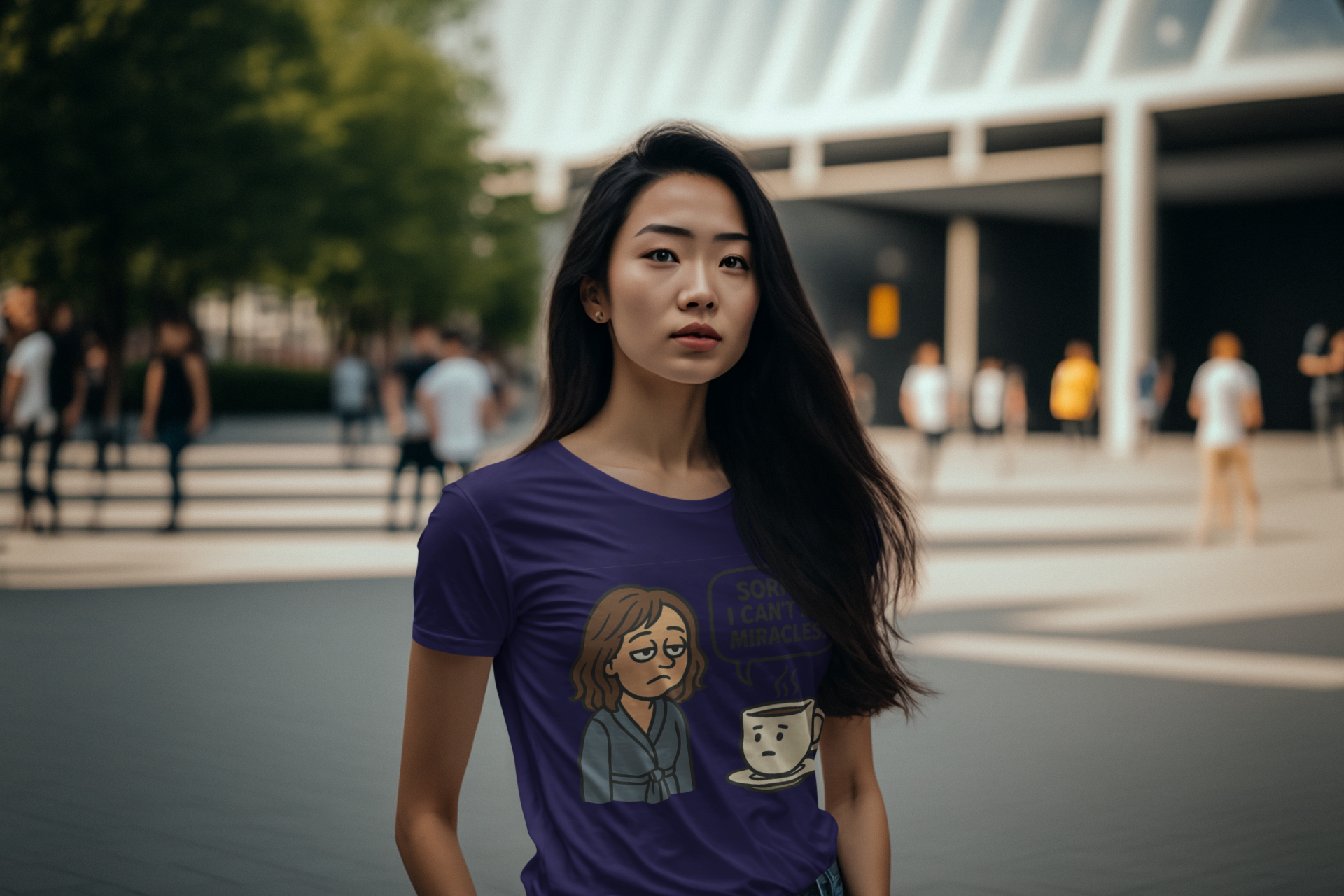 Playful Coffee Humor T-Shirt, Funny Gift, Coffee Lover Tee, Casual Wear, Quirky Saying Shirt product thumbnail image