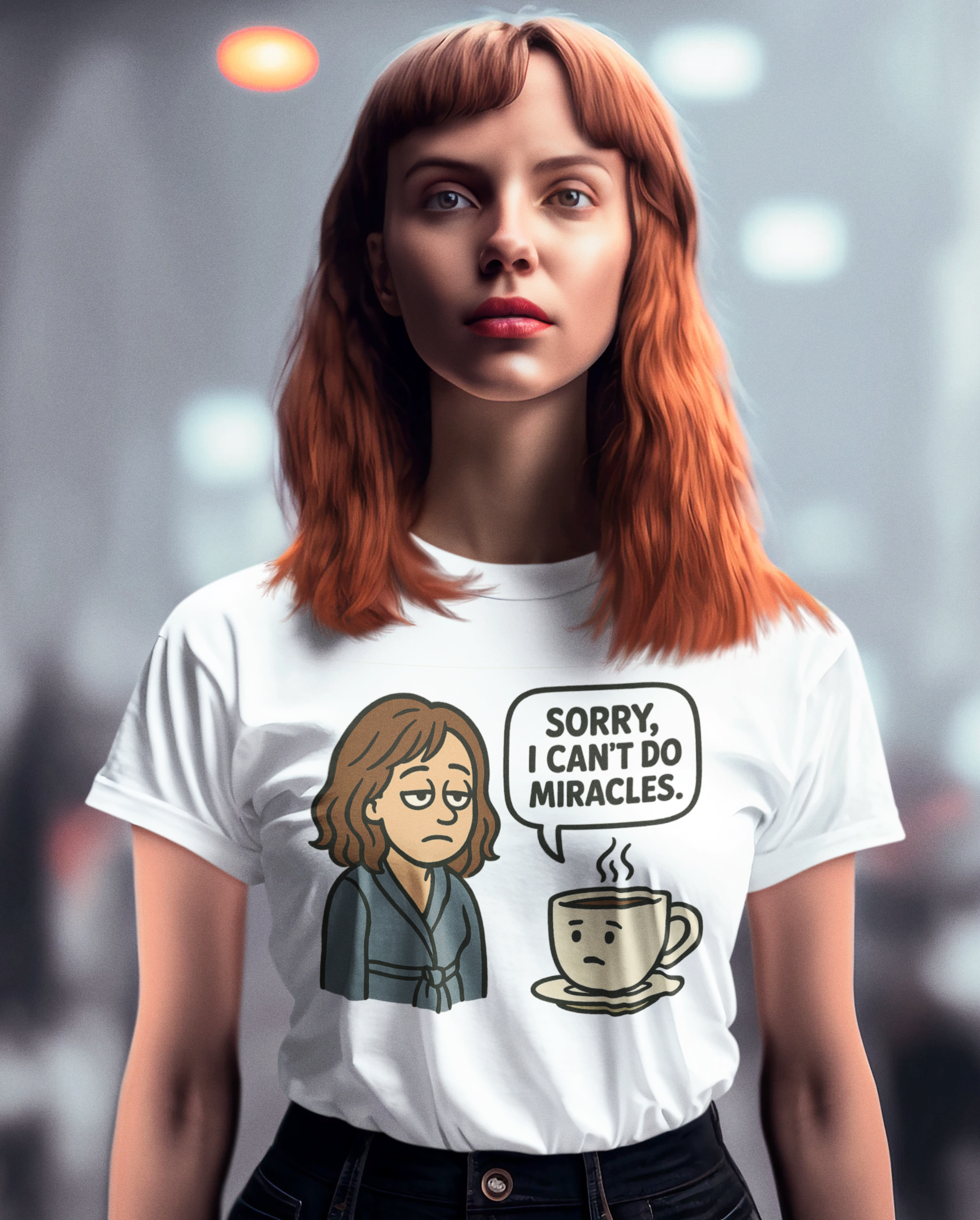 Playful Coffee Humor T-Shirt, Funny Gift, Coffee Lover Tee, Casual Wear, Quirky Saying Shirt product thumbnail image