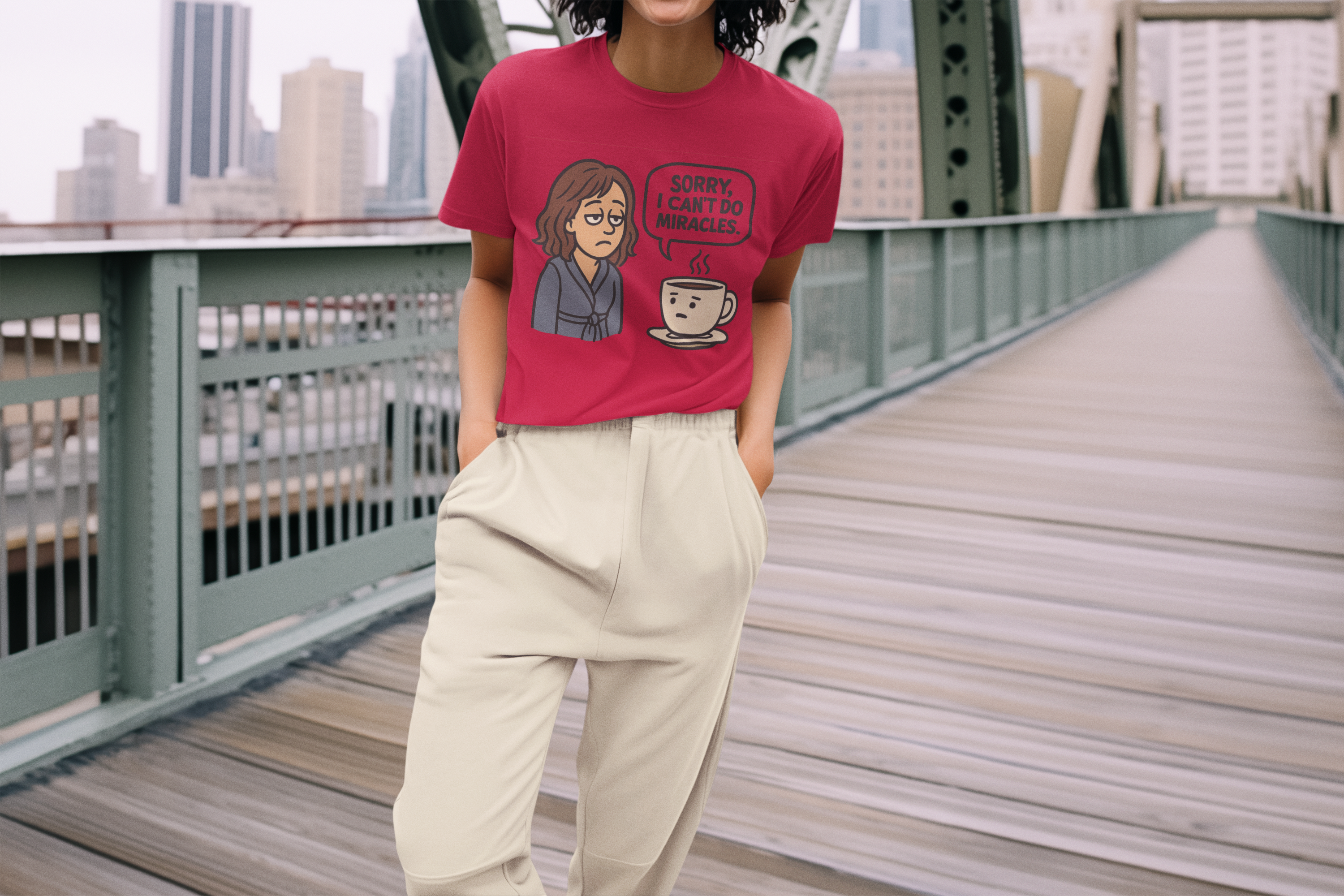 Playful Coffee Humor T-Shirt, Funny Gift, Coffee Lover Tee, Casual Wear, Quirky Saying Shirt product thumbnail image